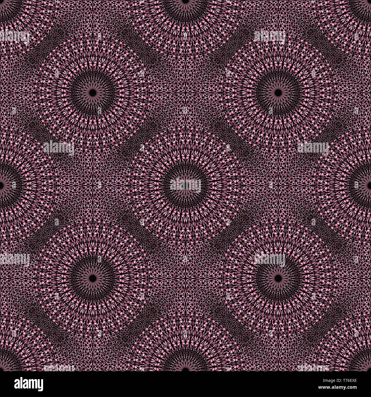 Rosa bohemio abstracto mandala jardín ornamental de arte de trama de fondo Ilustración del Vector