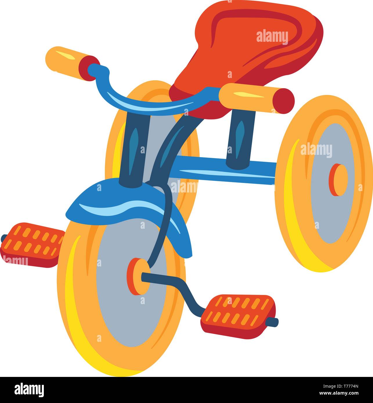 Icono de triciclo infantil. Caricatura de niño triciclo icono vectoriales  para diseño web aislado sobre fondo blanco Imagen Vector de stock - Alamy