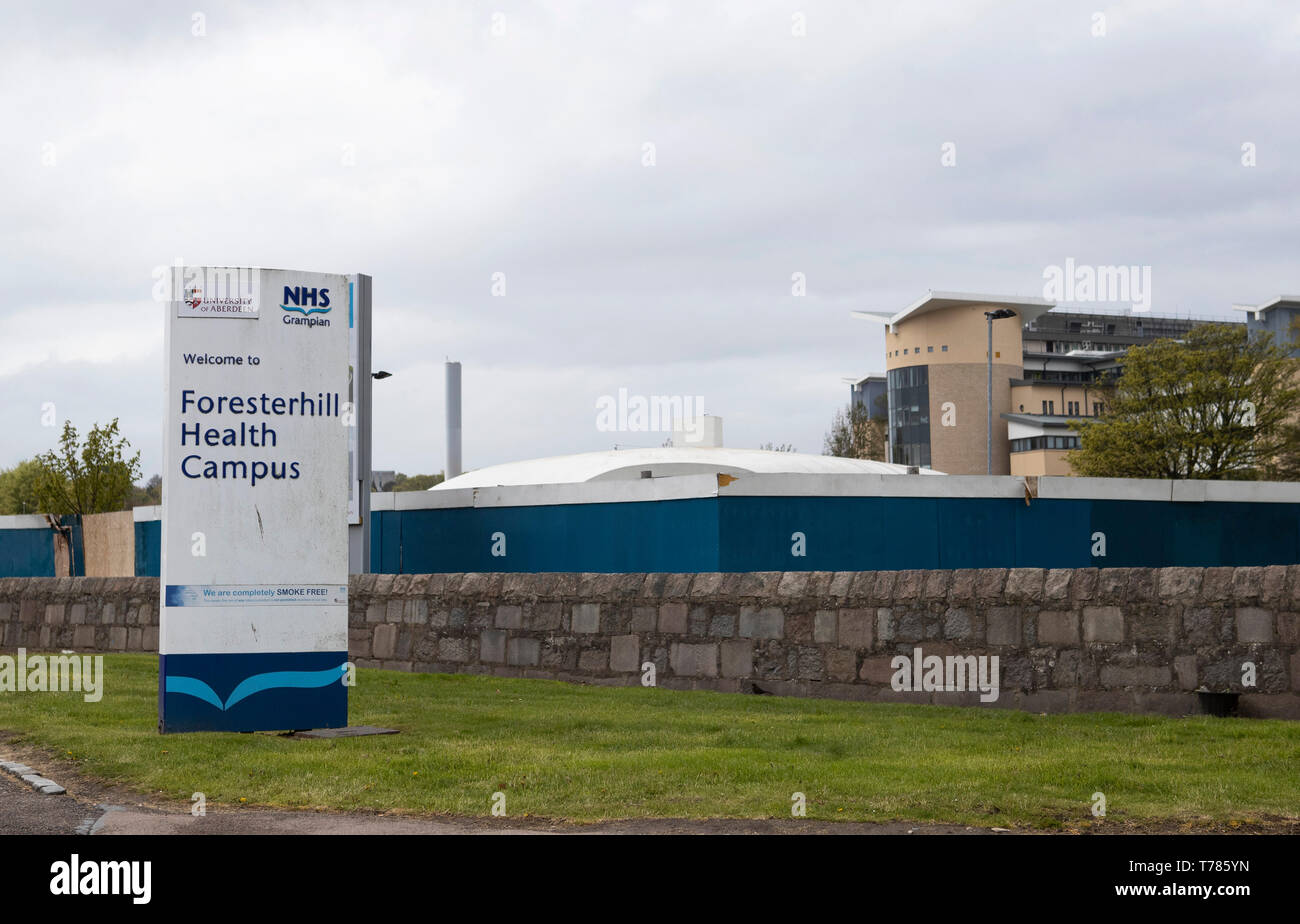 Vista general del Campus Salud Foresterhill en Aberdeen Royal Infirmary, Aberdeen Fotografía de