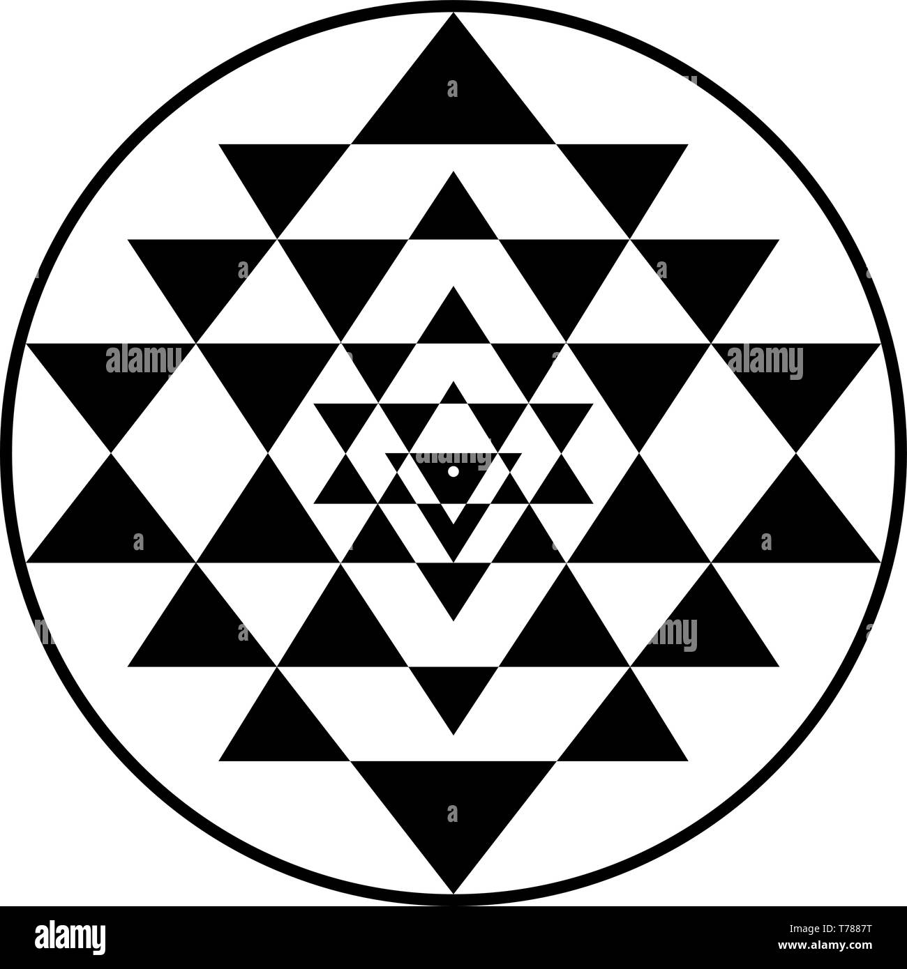 Sriyantra, Shakti, mantenga, el apoyo, la geometría, el hinduismo, el