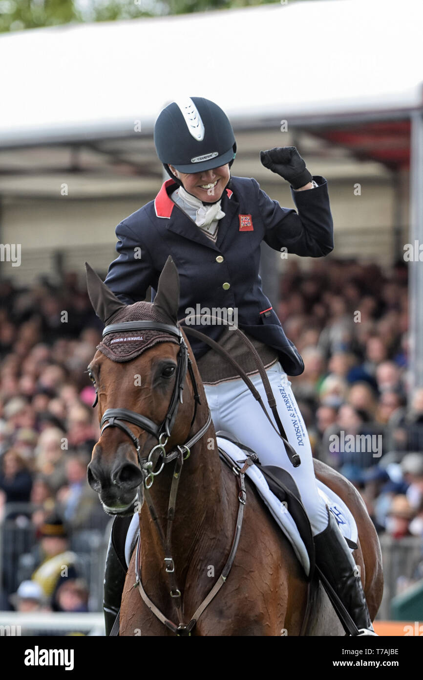 Piggy French ganador de los 2019 ensayos de caballos de bádminton Mayo 2019 Reino Unido Foto de stock