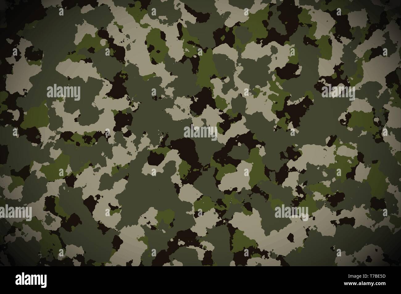 Patrón de camuflaje antecedentes ilustración vectorial. Patrón de camuflaje militar. Ilustración del Vector