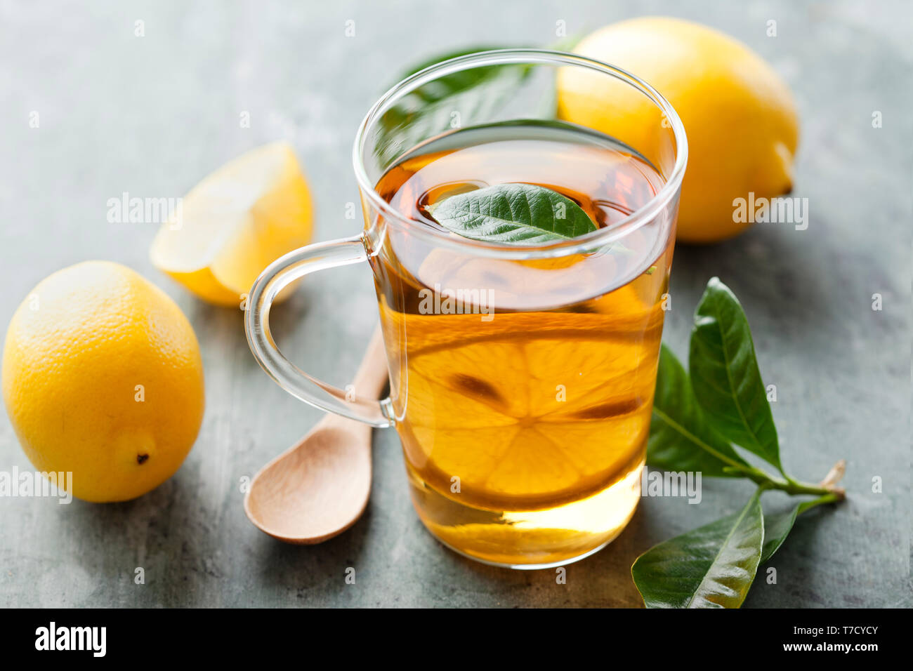 Té de limón fresco Foto de stock