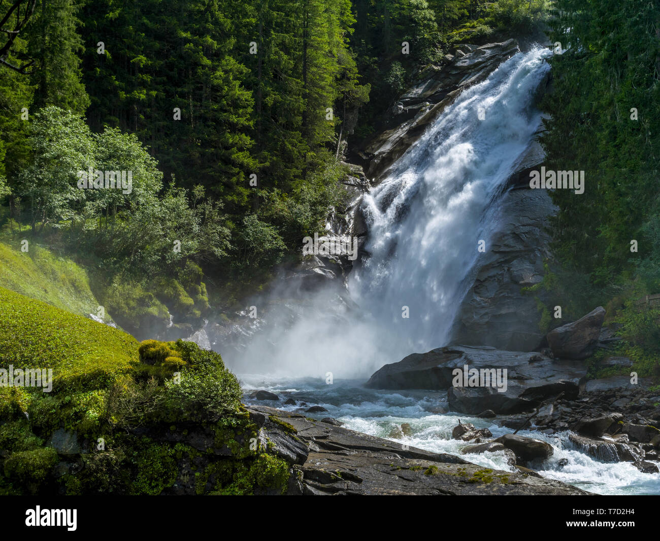 Krimmler Falls, Salzburger Land, Austria Foto de stock