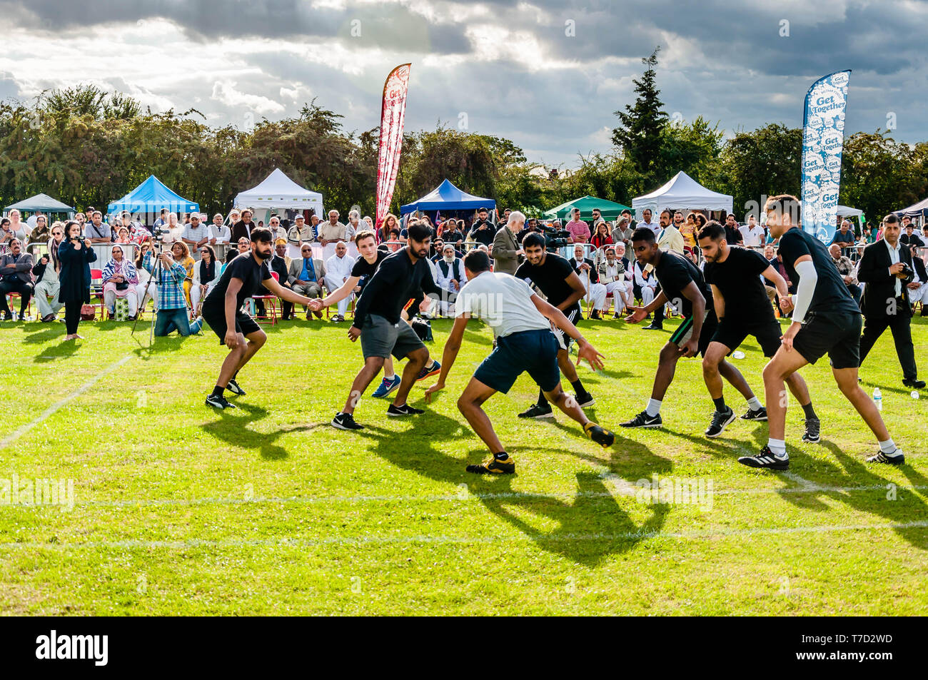 Londres, Reino Unido. El 5 de agosto de 2018, el kabaddi en un deporte de contacto, Waltham Forest mall, festival multicultural, Waltham Forest, Inglaterra, Reino Unido. Foto de stock