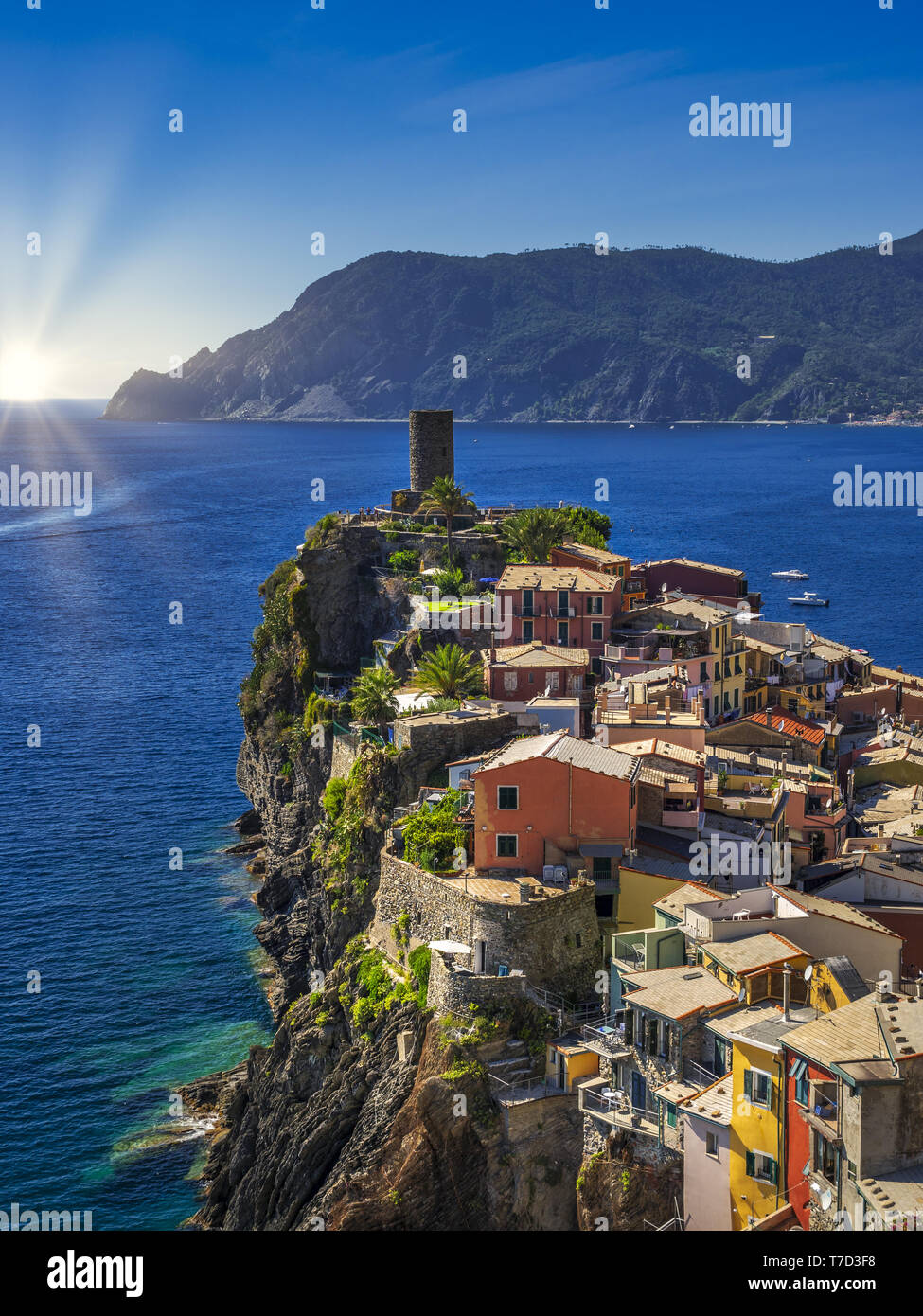 Vernazza, Cinque Terre, Italia Foto de stock