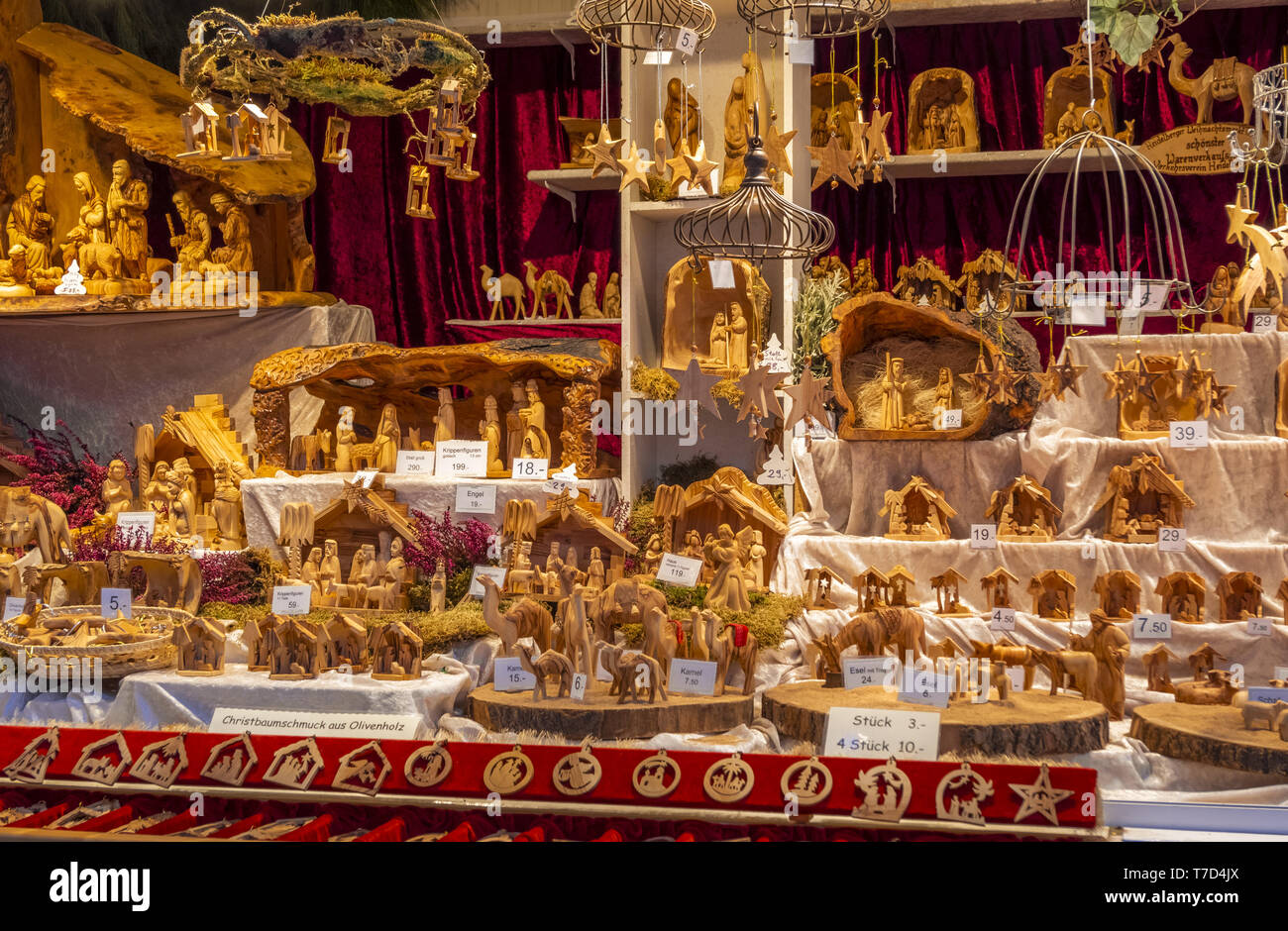 Mercado de Navidad en Heidelberg, Alemania Foto de stock