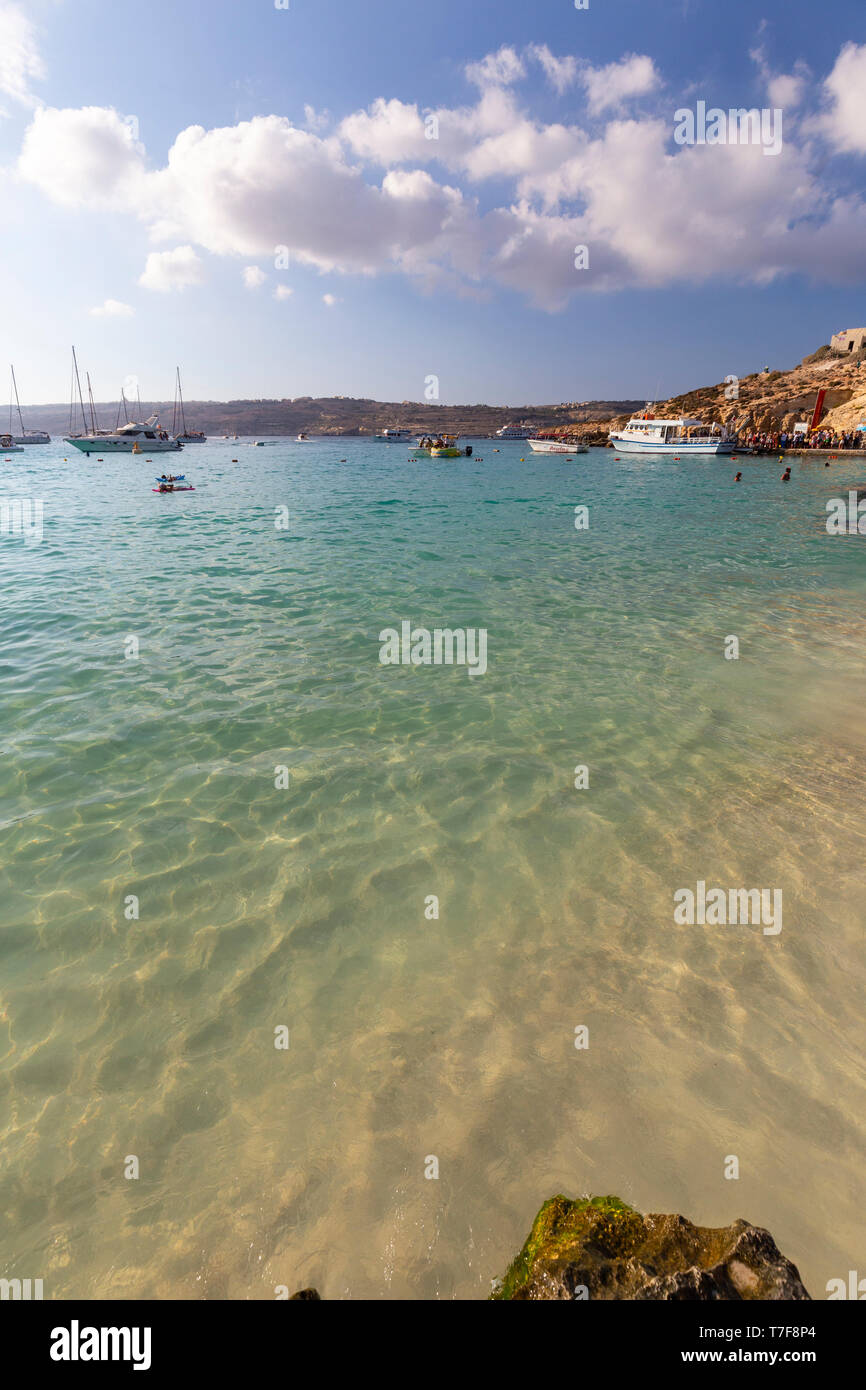 Malta, Comino, Laguna Azul (MR) Foto de stock