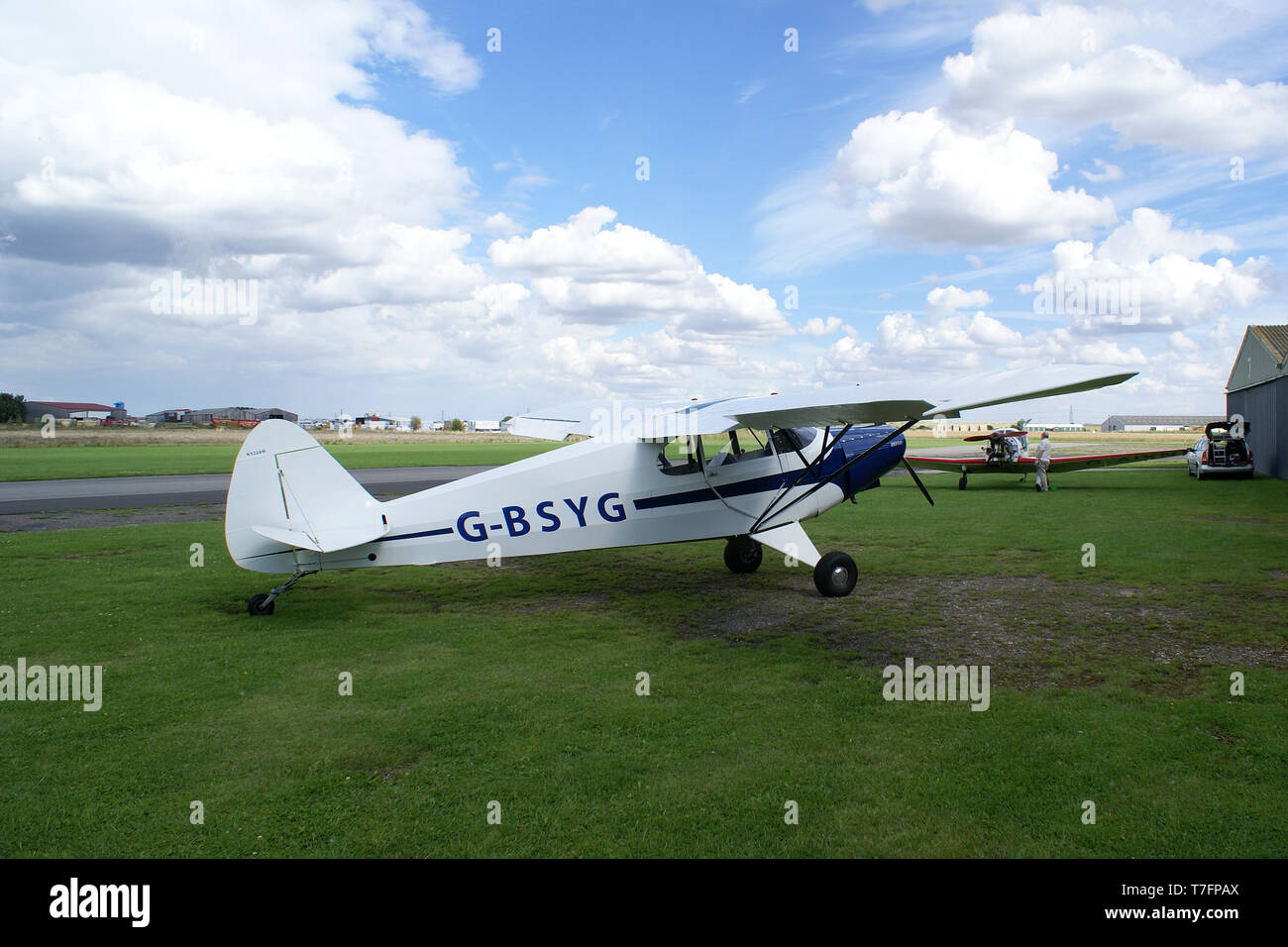 Aeródromo Breighton, yorkshire Foto de stock