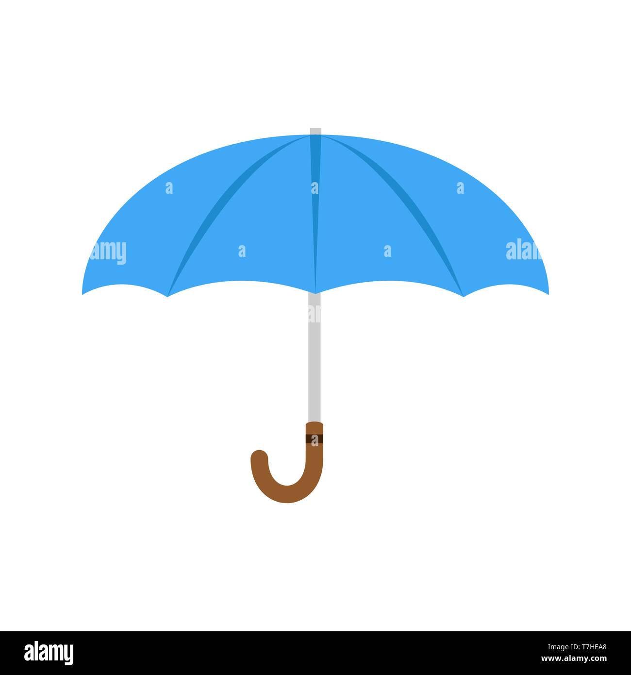 Paraguas icono vectorial ilustración aislada playa sombrilla de protección  de lluvia. Diseño abierto clima temporada fondo manejar Imagen Vector de  stock - Alamy