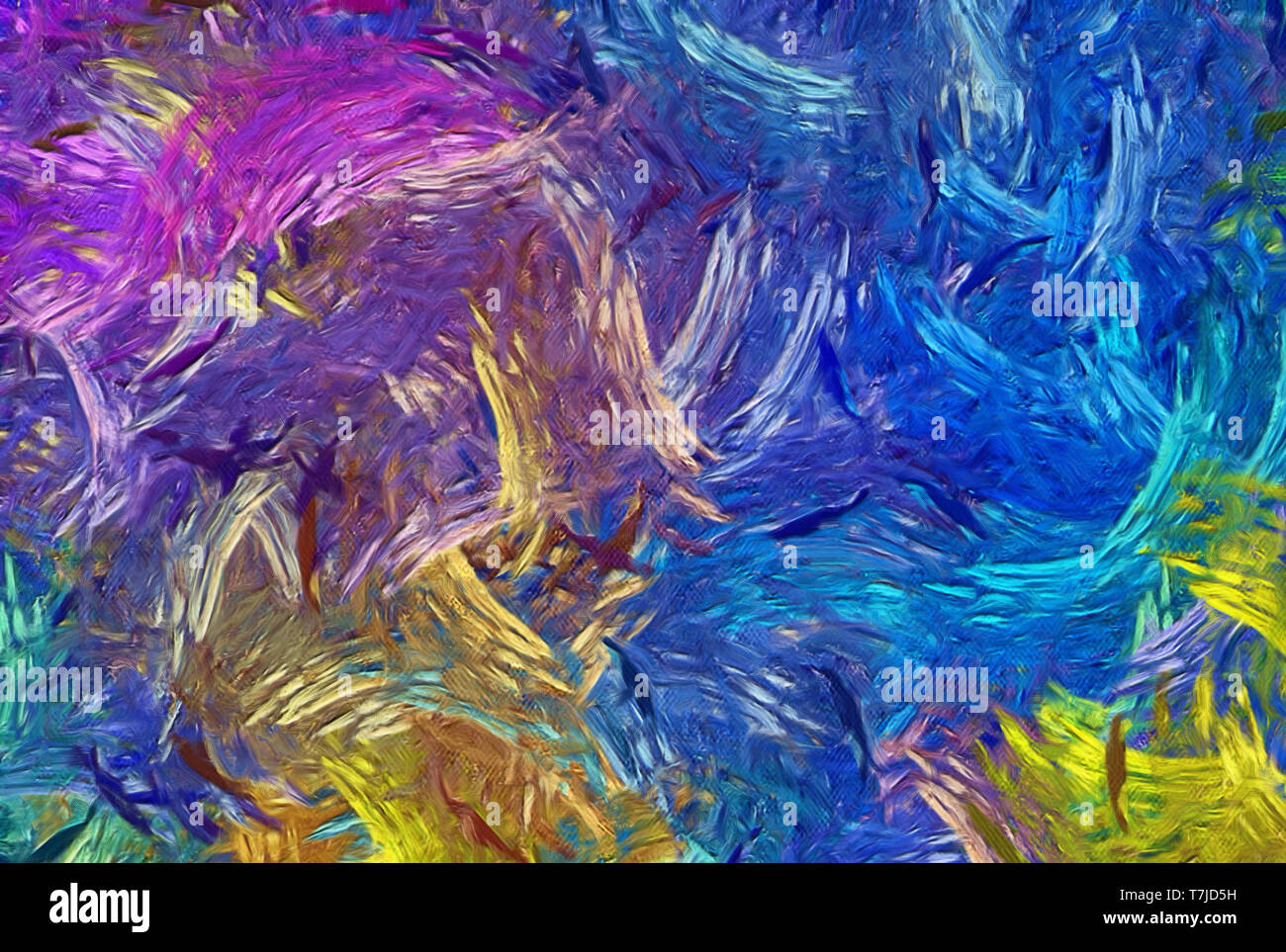 Textura del fondo abstracto. Pintura digital en obras de arte de estilo de  Vincent Van Gogh. Patrón artístico dibujados a mano. Arte moderno. Bueno  para las imágenes impresas, p Fotografía de stock -