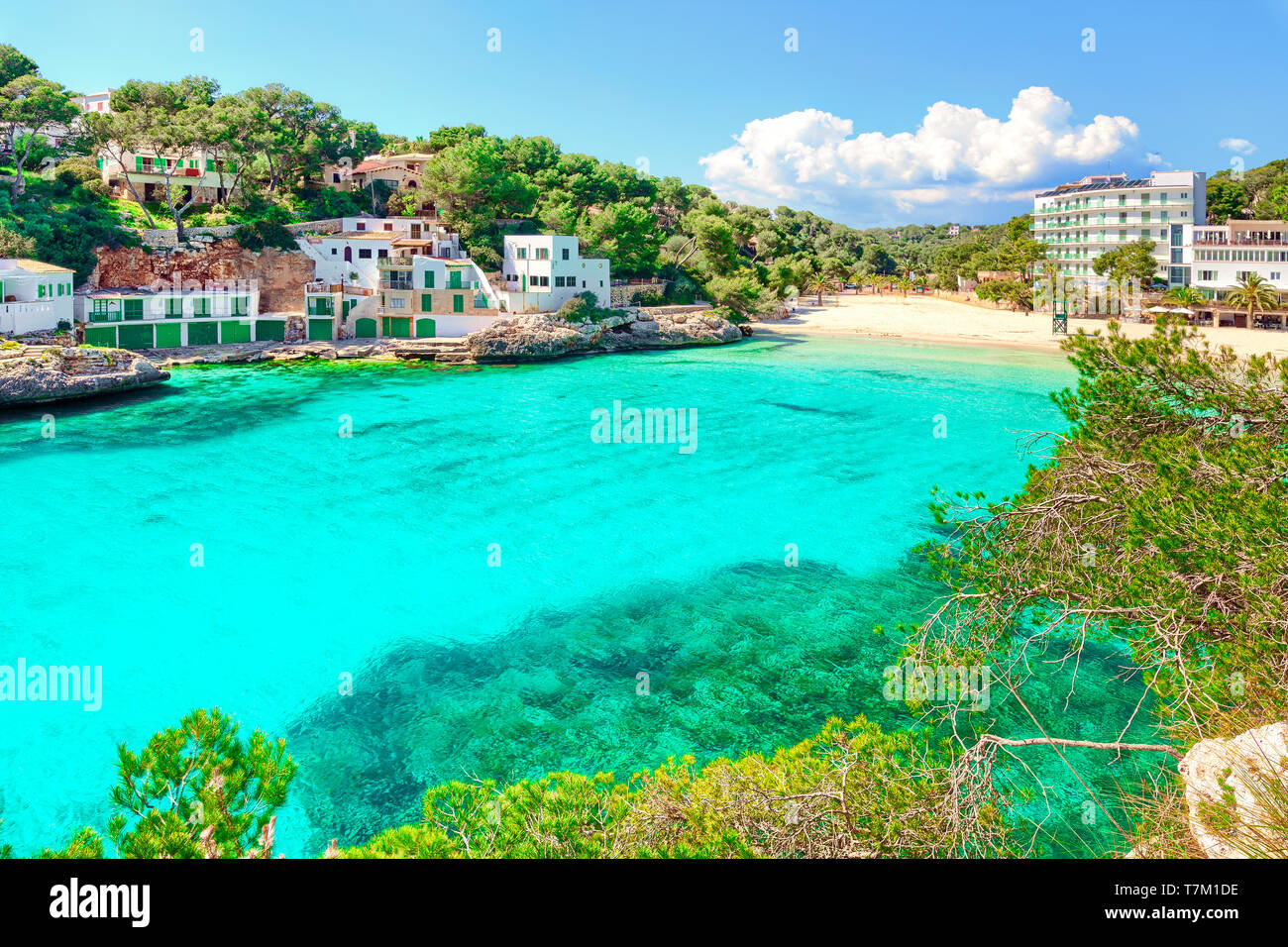 La playa de Cala Santanyi Mallorca España Fotografía de stock - Alamy