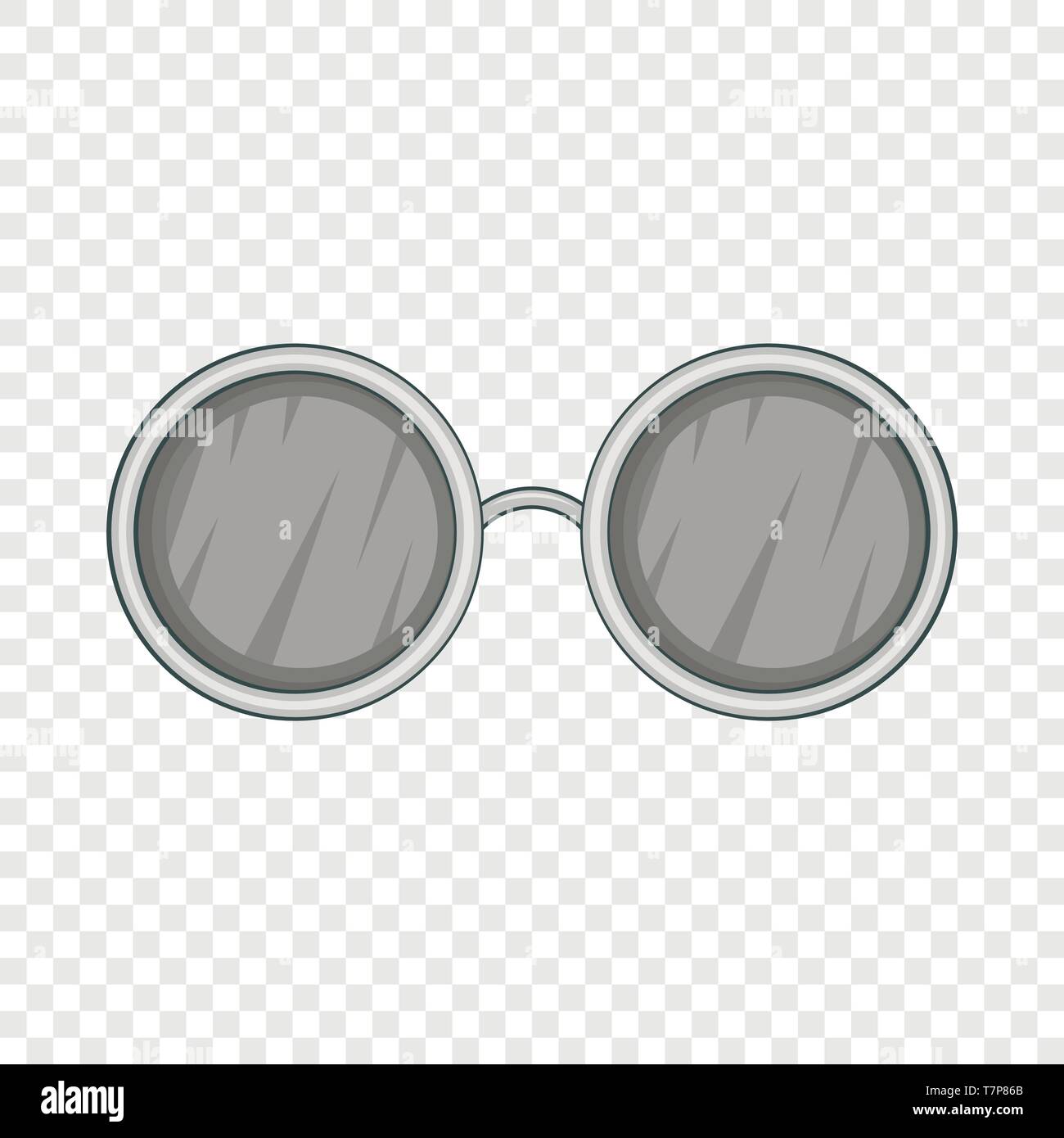 Gafas con lentes icono redondo negro Imagen Vector de stock - Alamy