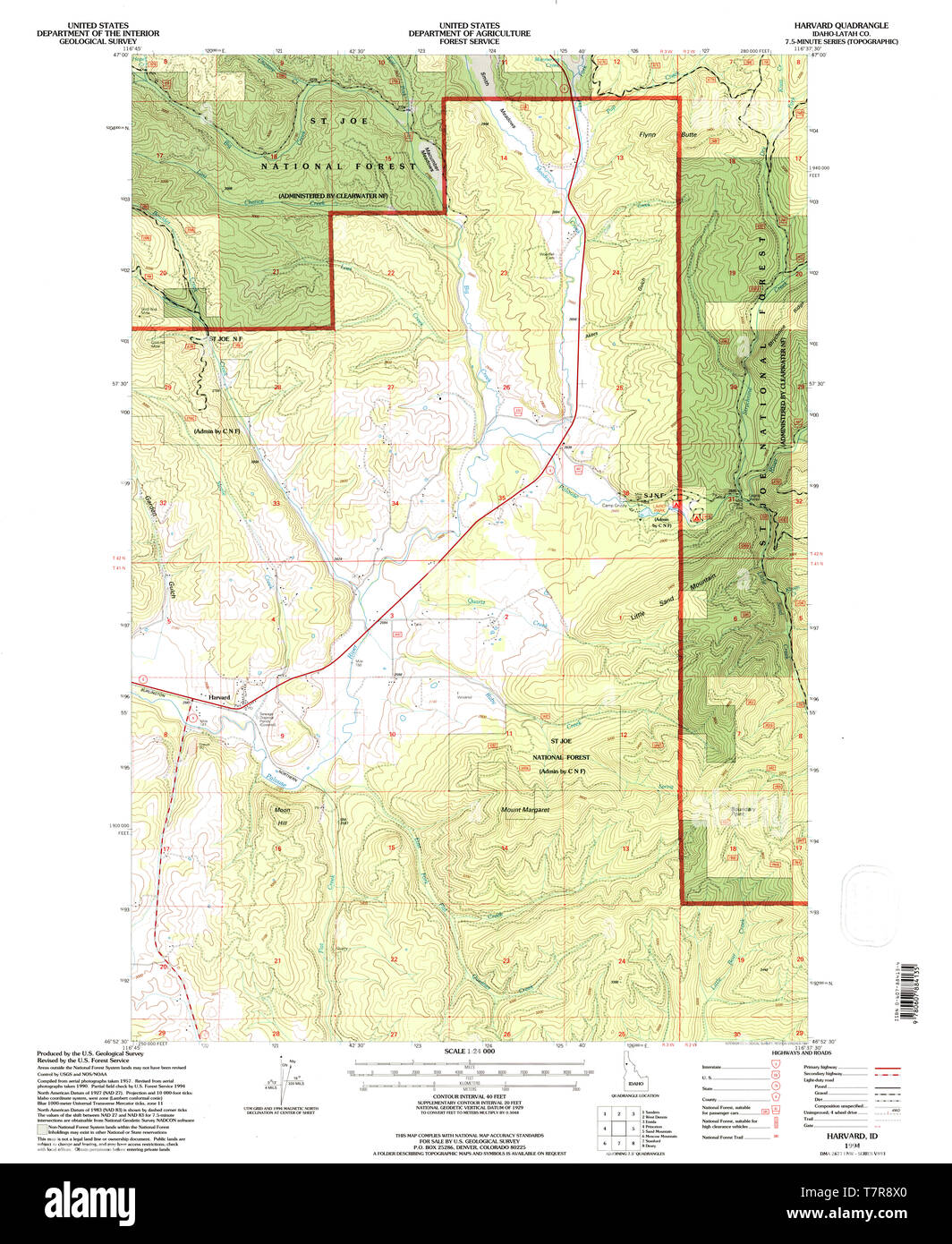 Mapa de idaho de harvard fotografías e imágenes de alta resolución Alamy