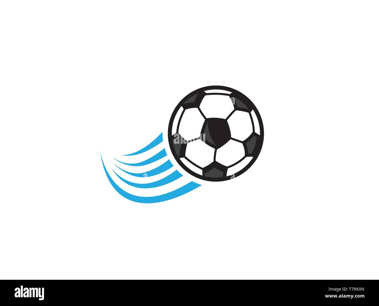 Nike fútbol para el de logo diseño ilustración sobre fondo blanco Imagen Vector de stock - Alamy