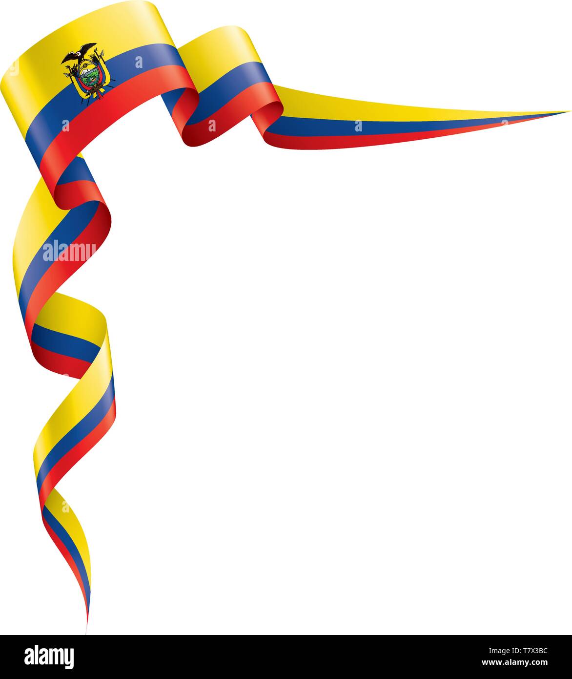 Ecuador Bandera Ilustración Vectorial Sobre Un Fondo Blanco Imagen Vector De Stock Alamy 2198
