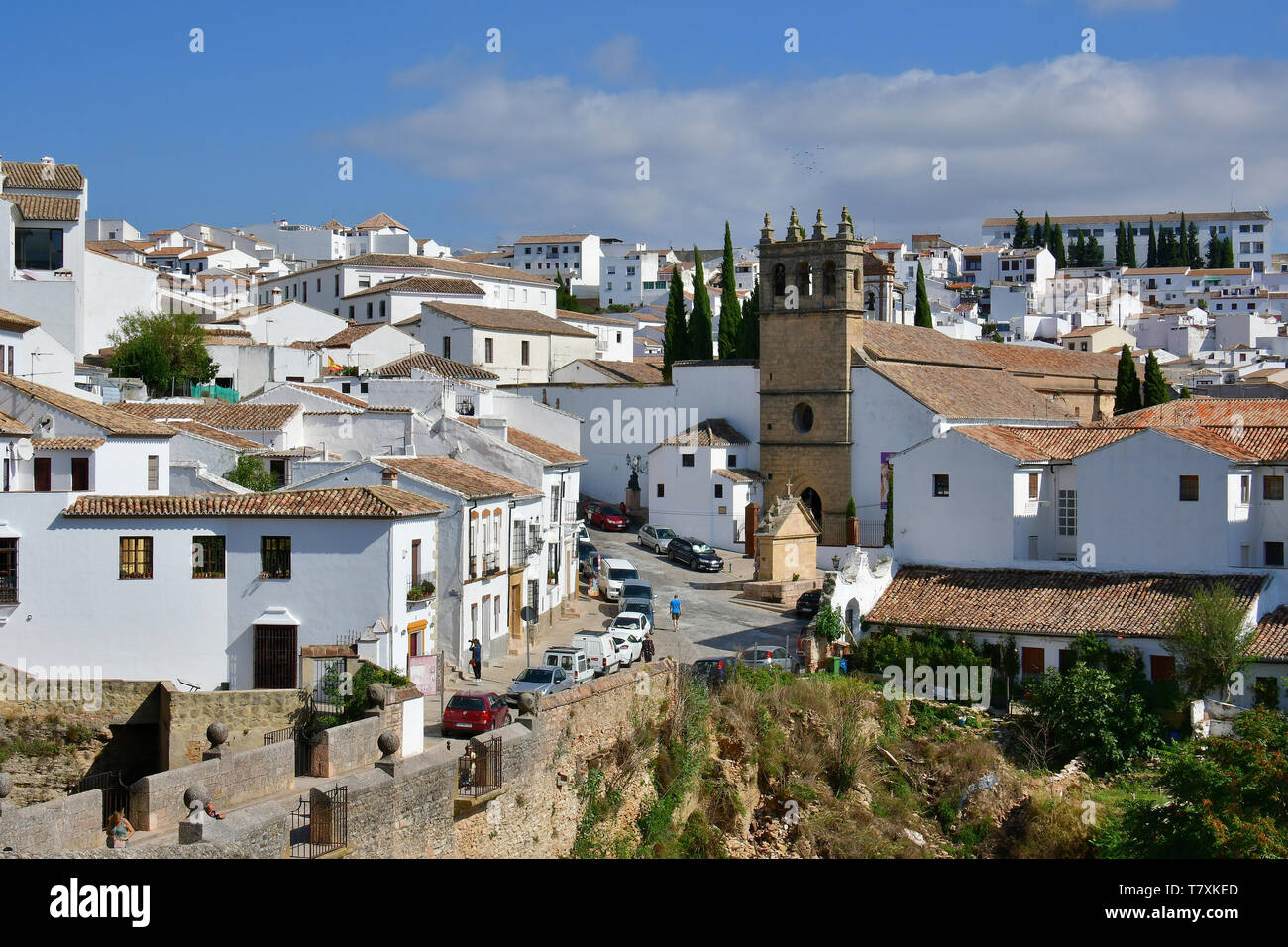 Casas en Ronda, Andalucia, Costa de la Luz, Andalucía Foto de stock