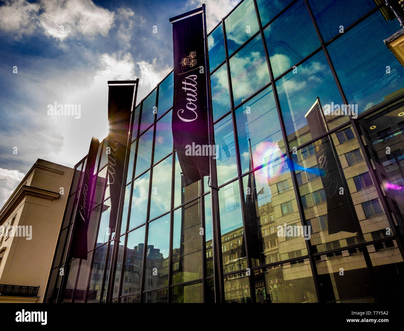 Coutts Bank building, Strand, Charing Cross, Londres, Reino Unido. Foto de stock