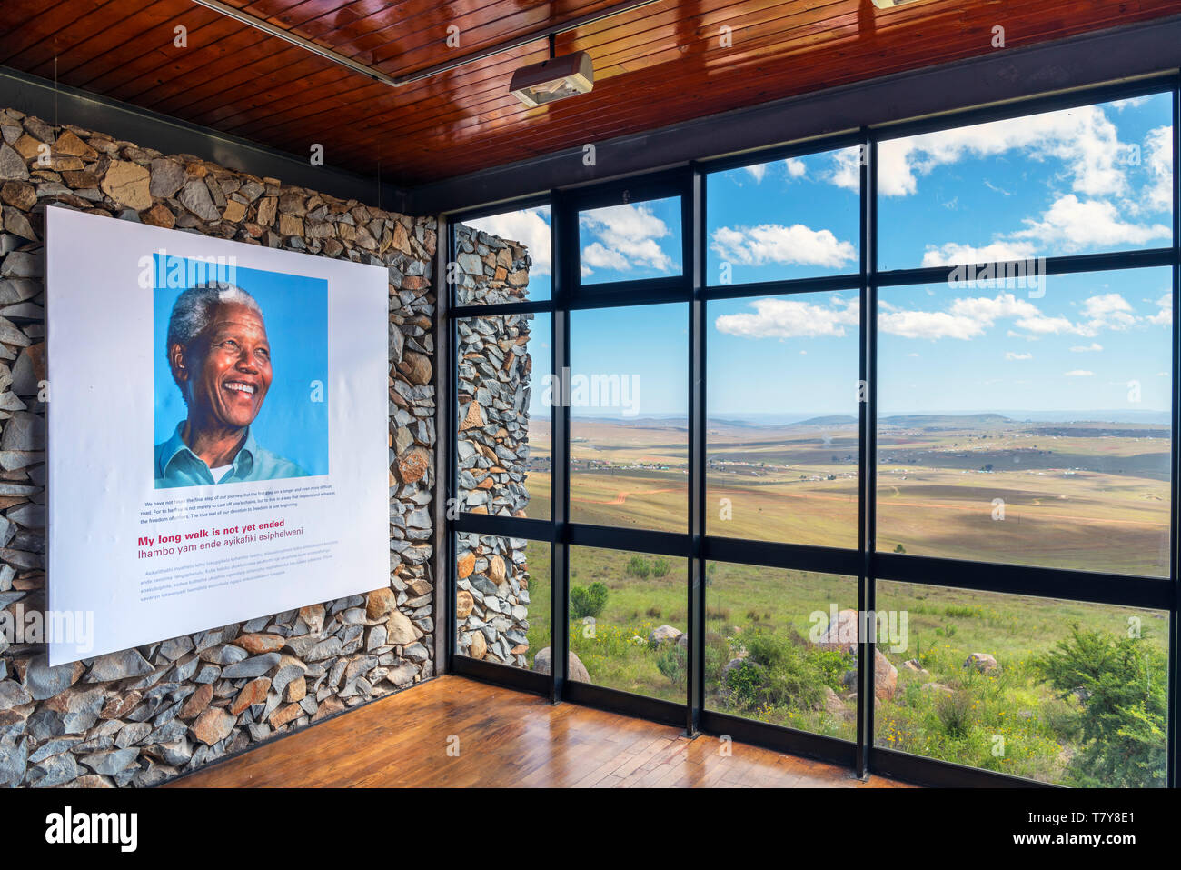 Museo en Qunu, la infancia, el hogar de Nelson Mandela, Eastern Cape, Sudáfrica Foto de stock