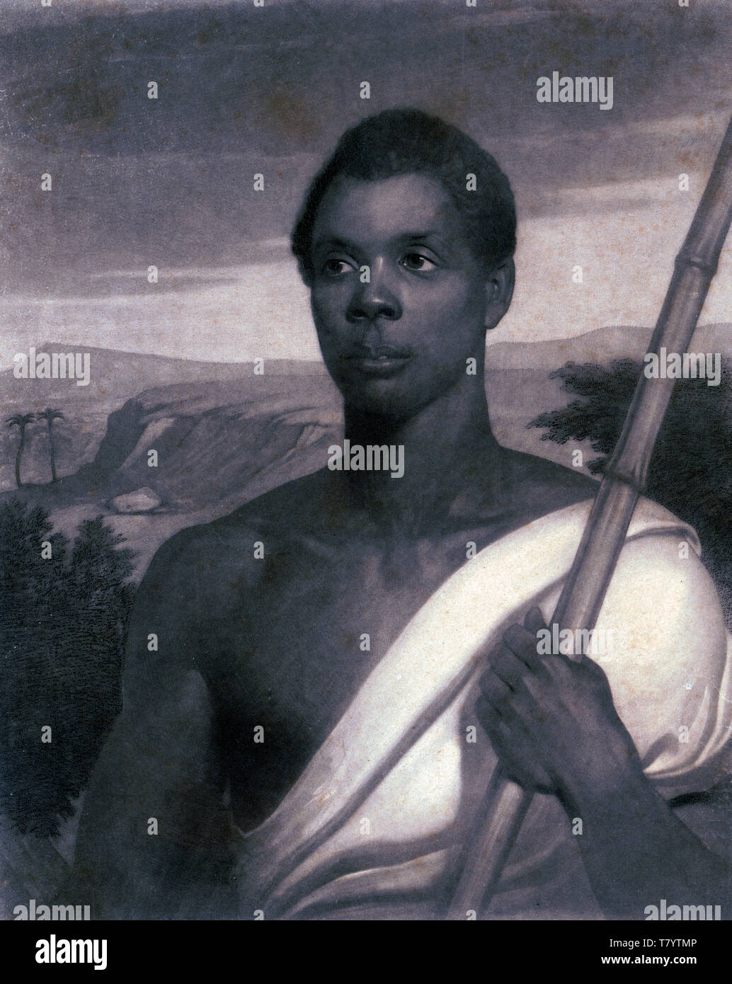 Joseph CinquÃ©, líder de la rebelión de esclavos Amistad Foto de stock