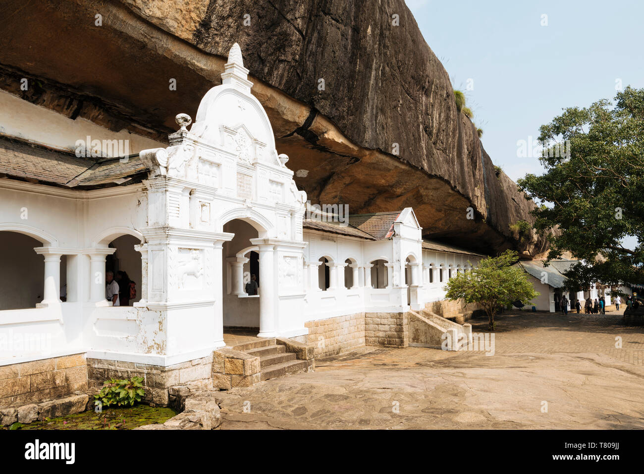 Dambulla Templo Cueva de roca, Sitio del Patrimonio Mundial de la UNESCO, Provincia Central, Sri Lanka, Asia Foto de stock