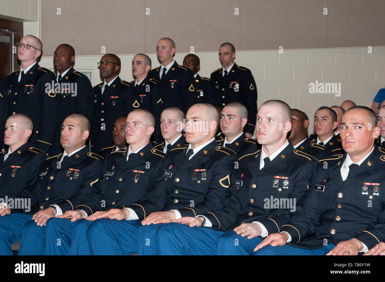 Fort Leonard Wood. Teatro Abrahms, Co 35OSUT. Guardia Nacional del