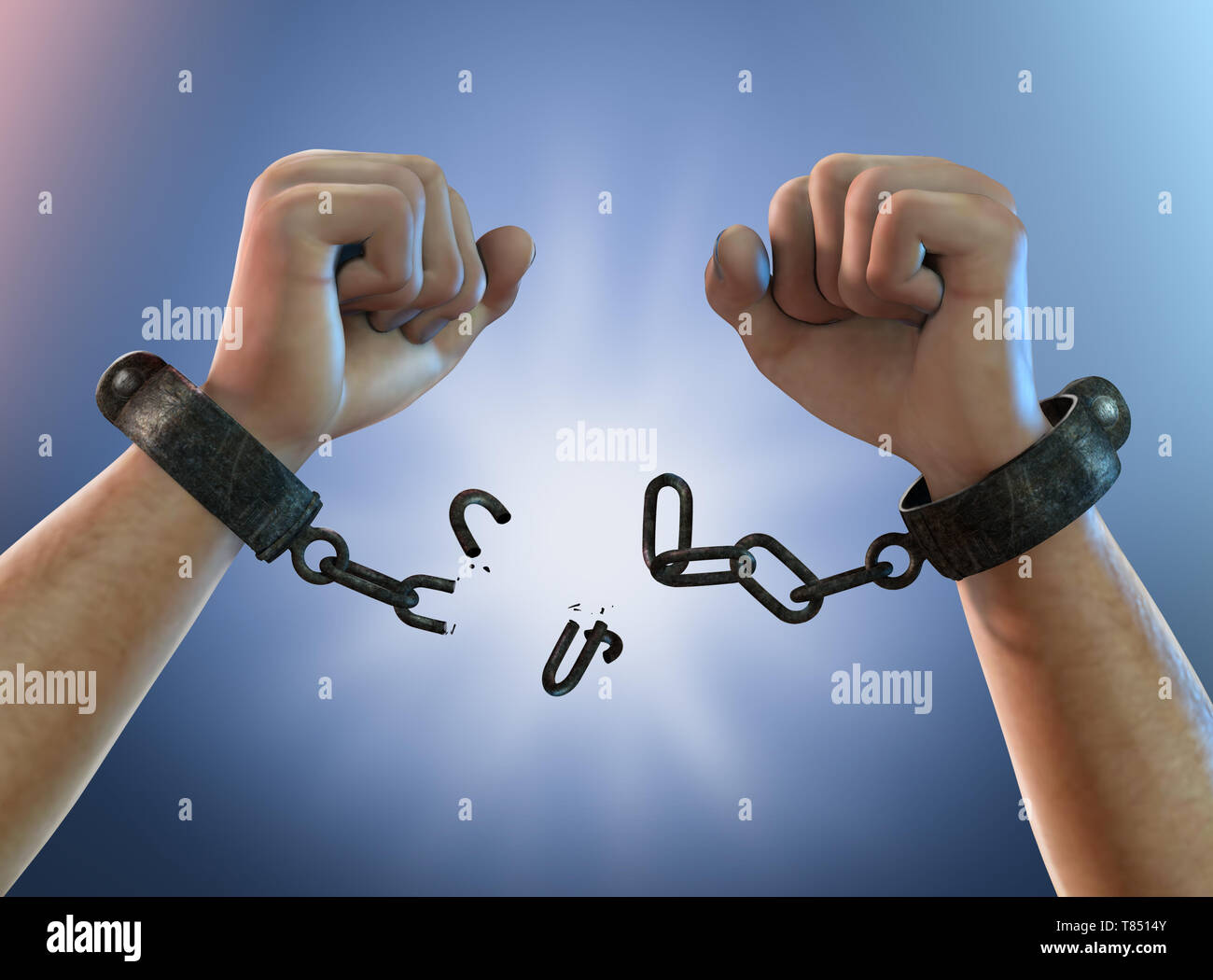 Breaking free chains fotografías e imágenes de alta resolución - Alamy