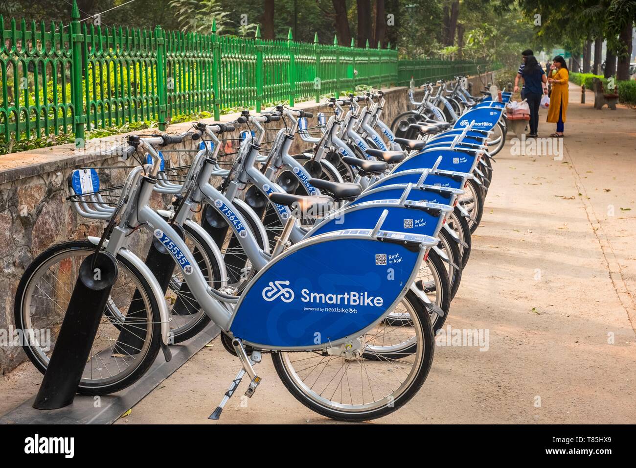 La India, Nueva Delhi, Lodi (o jardines, SmartBike Lodhi) es el sistema de  bicicletas compartidas de la Capital Fotografía de stock - Alamy