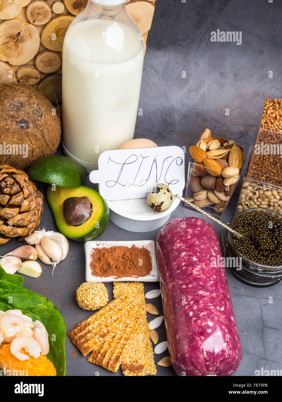 Inscripción de Zinc, ingredientes o productos que contengan zinc y