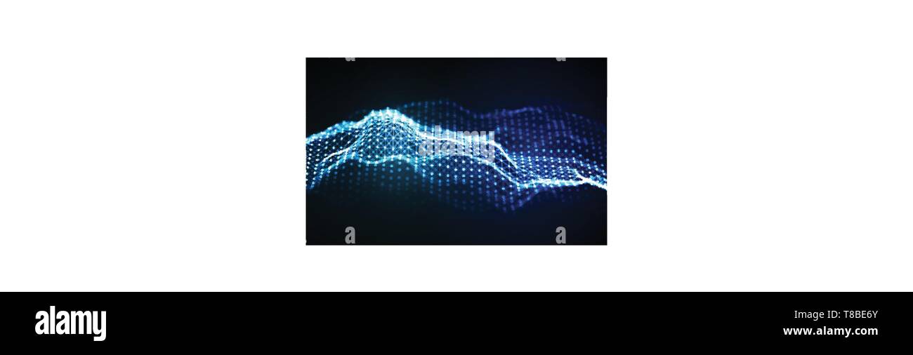 Onda Woice Antecedentes 10 EPS vector. Abstract vector de onda de sonido. La frecuencia de pulsos de voz de mujer. Ilustración del Vector