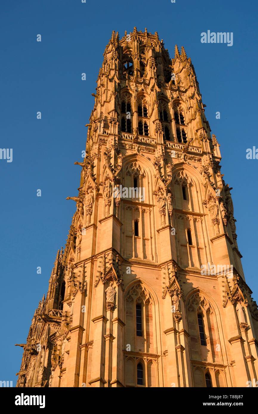 Francia, Seine Maritime, Rouen, la catedral de NotreDame de Rouen, La Tour de Beurre Fotografía