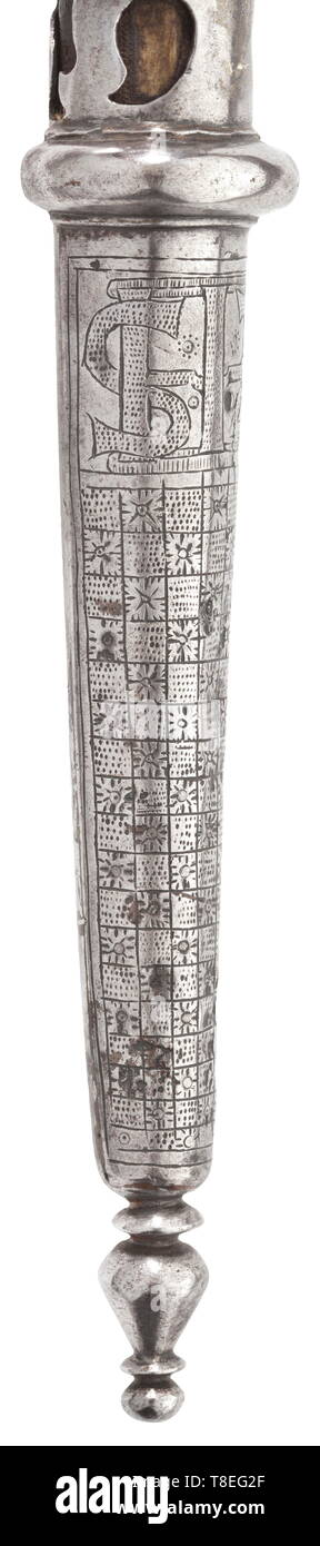 Un raro Brunswick daga de fecha 1583. Con huecos triangulares, Additional-Rights bla del siglo XVI-Clearance-Info-Not-Available Foto de stock