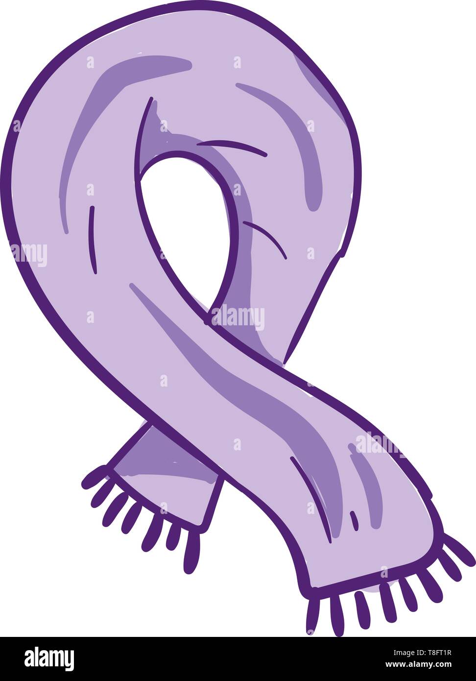 Bufanda violeta Imágenes vectoriales de stock - Alamy
