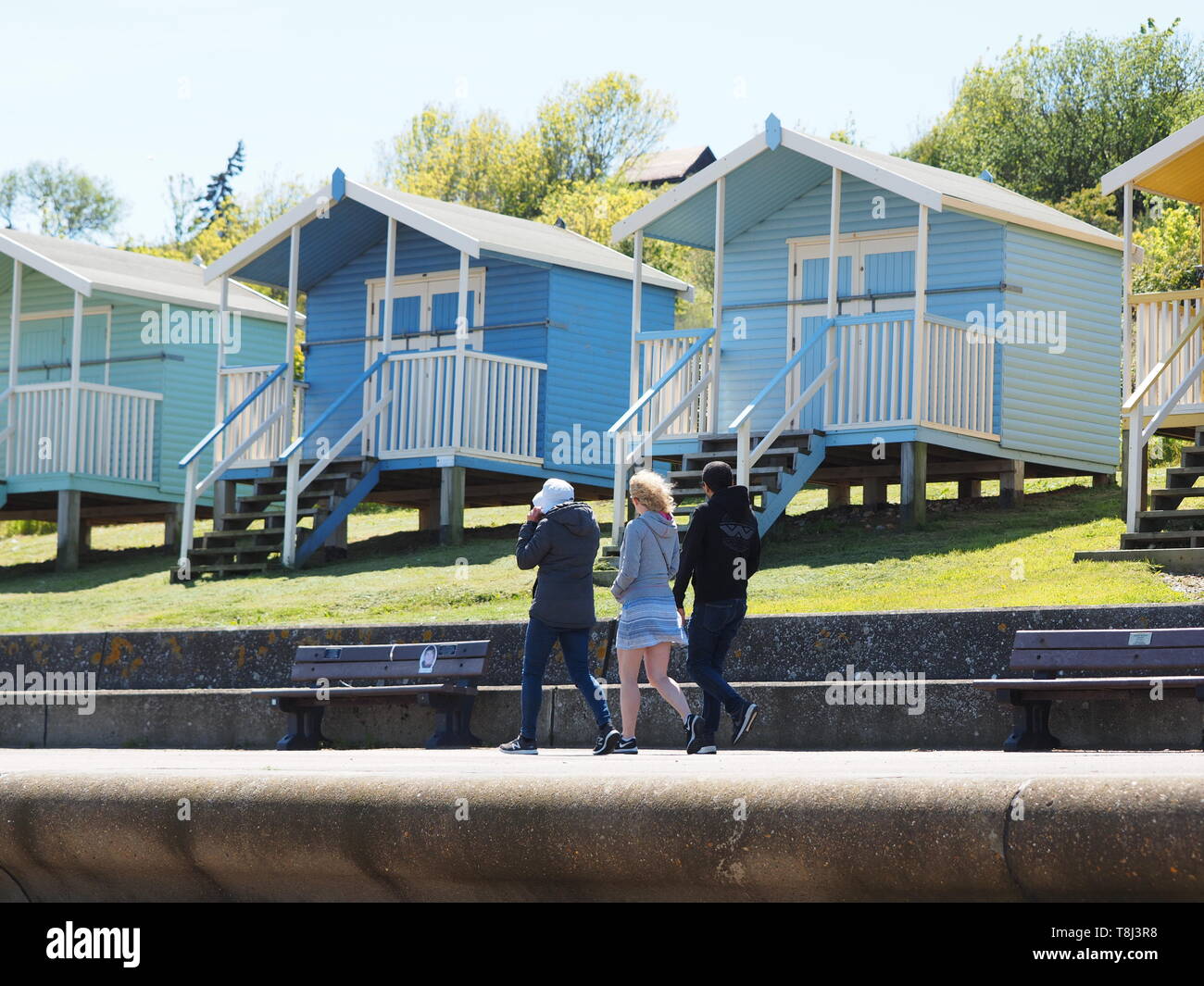 El Minster sobre mar, Kent, UK. 14 de mayo de 2019. El clima del Reino Unido: un día soleado en Minster sobre mar, Kent. Crédito: James Bell/Alamy Live News Foto de stock