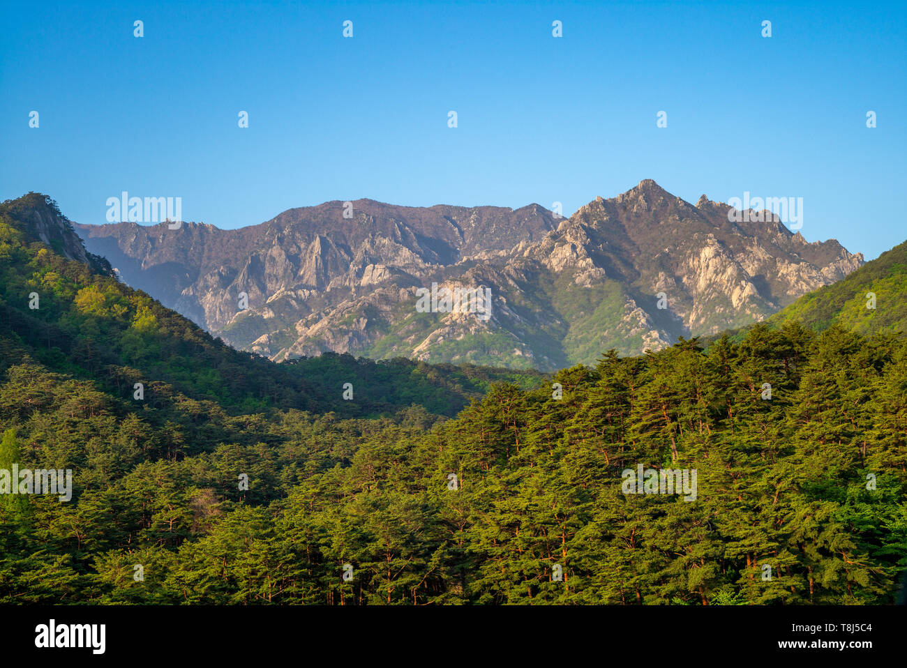 Monte Kumgang región turística de Corea del Norte Foto de stock