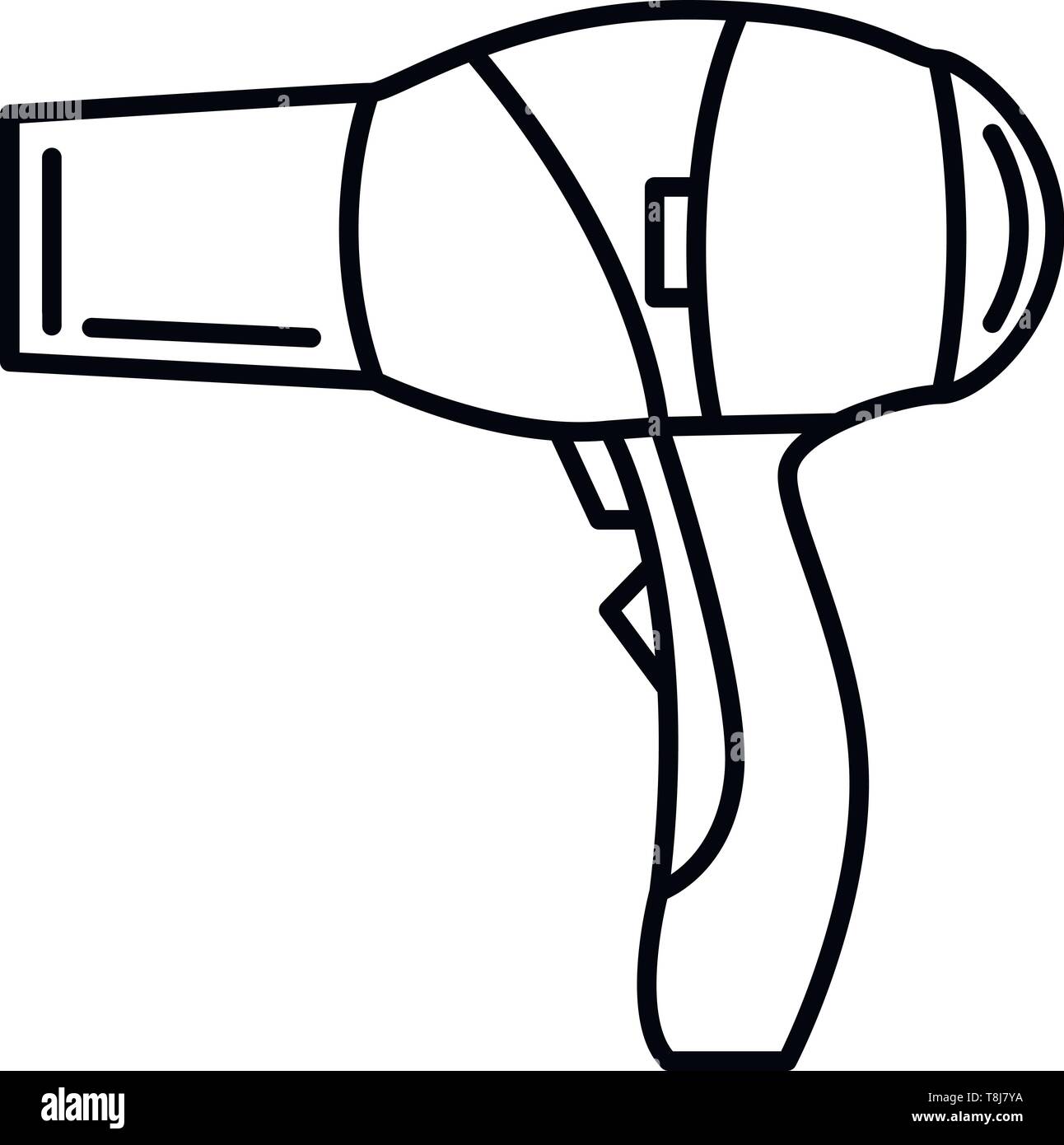 Secador de pelo Vector icono Imagen Vector de stock - Alamy