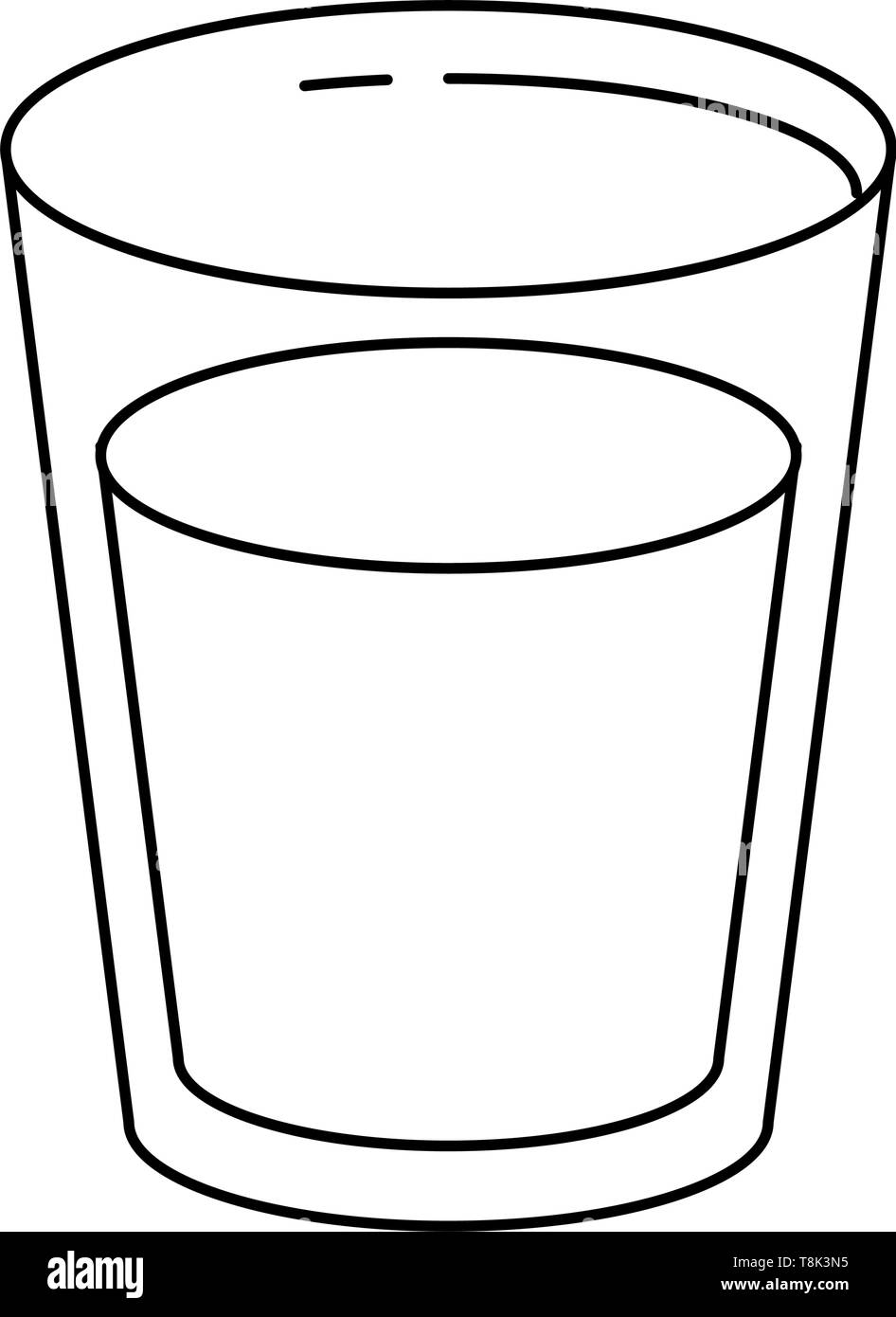 Un vaso de leche aislado de dibujos animados Imagen Vector de stock - Alamy Un vaso de leche aislado de dibujos animados Imagen Vector de stock - Alamy