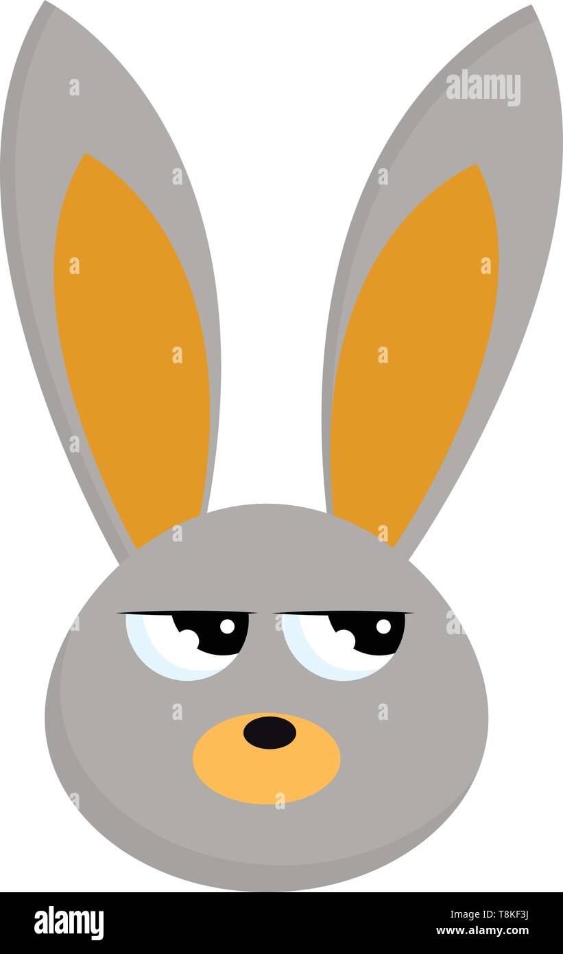 Los conejos son pequeños mamíferos peludos, con orejas largas, largas patas traseras y una cola corta, vector, el color de dibujo o ilustración. Ilustración del Vector