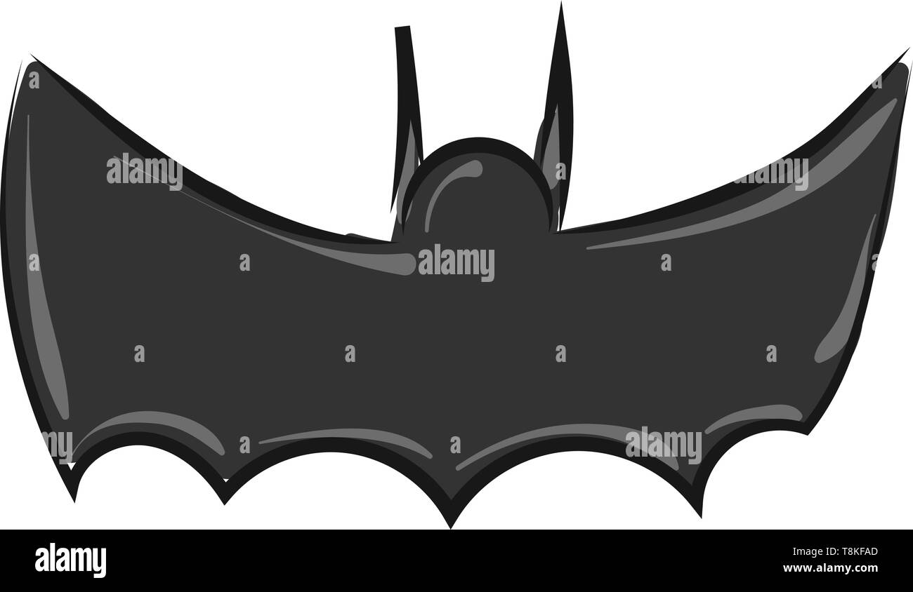 Es un símbolo o logo de Batman, un superhéroe de cómic americano., el  vector, el color de dibujo o ilustración Imagen Vector de stock - Alamy
