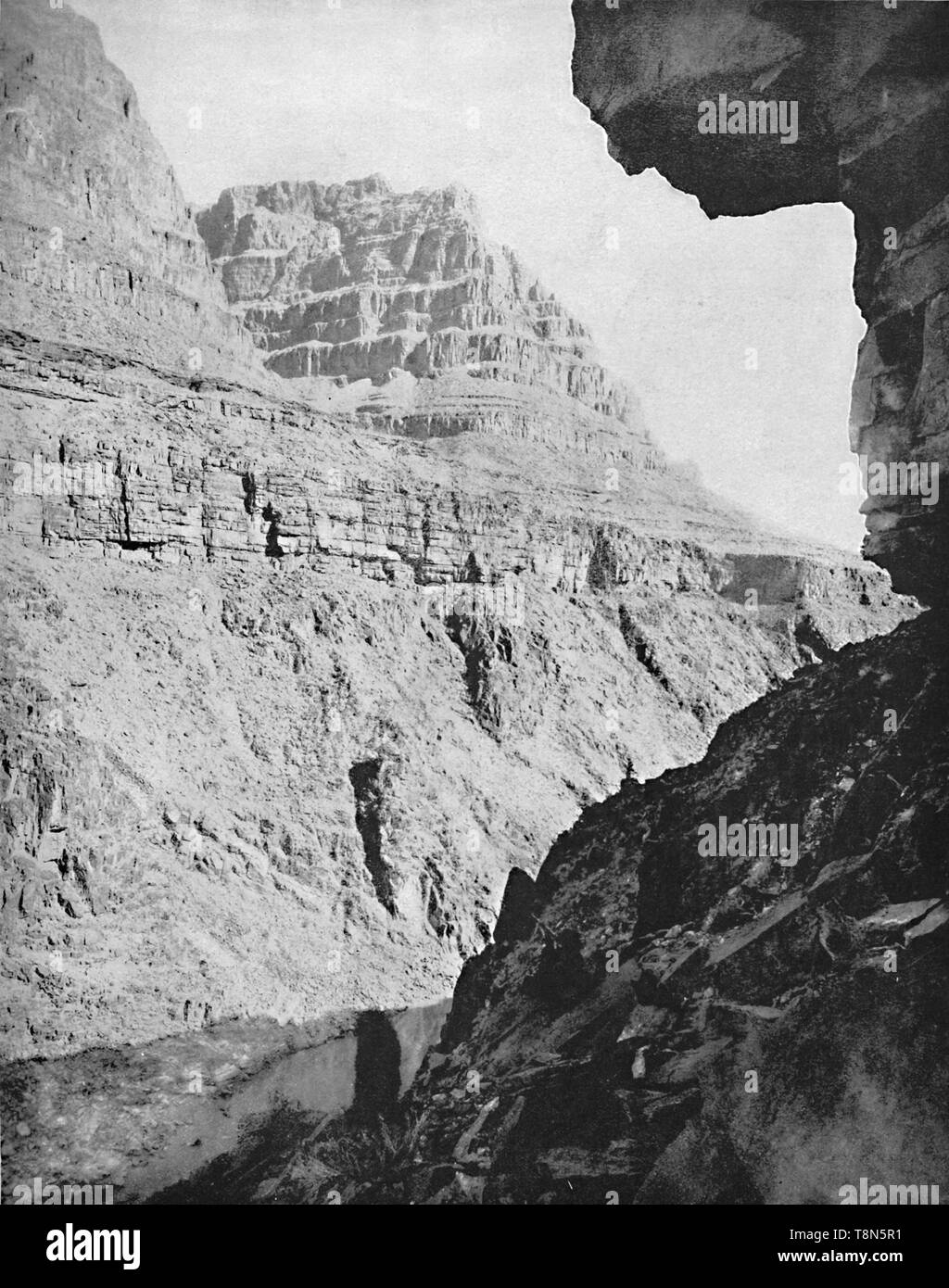 "El Gran Cañón del Colorado, Arizona', c 1897. Creador: Desconocido. Foto de stock