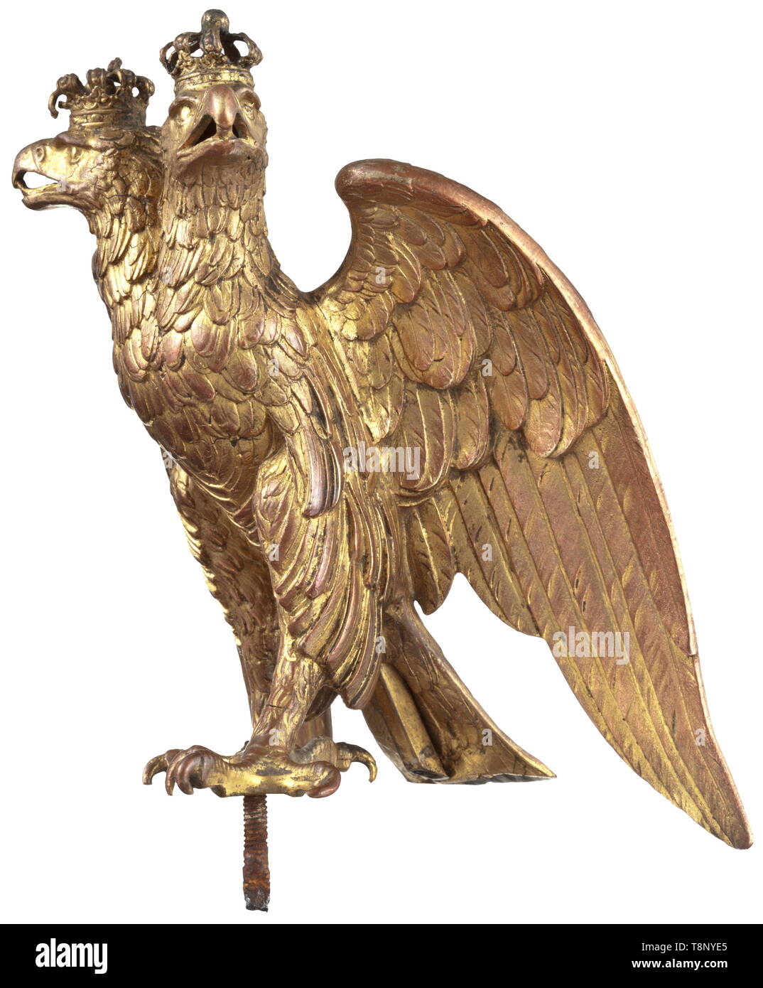 Un águila para el casco de un miembro de la ArciÃ¨ren protectores de la  vida sirviendo al Emperador de Austria, primer tema tras la introducción de  cascos de tesis el 29 de