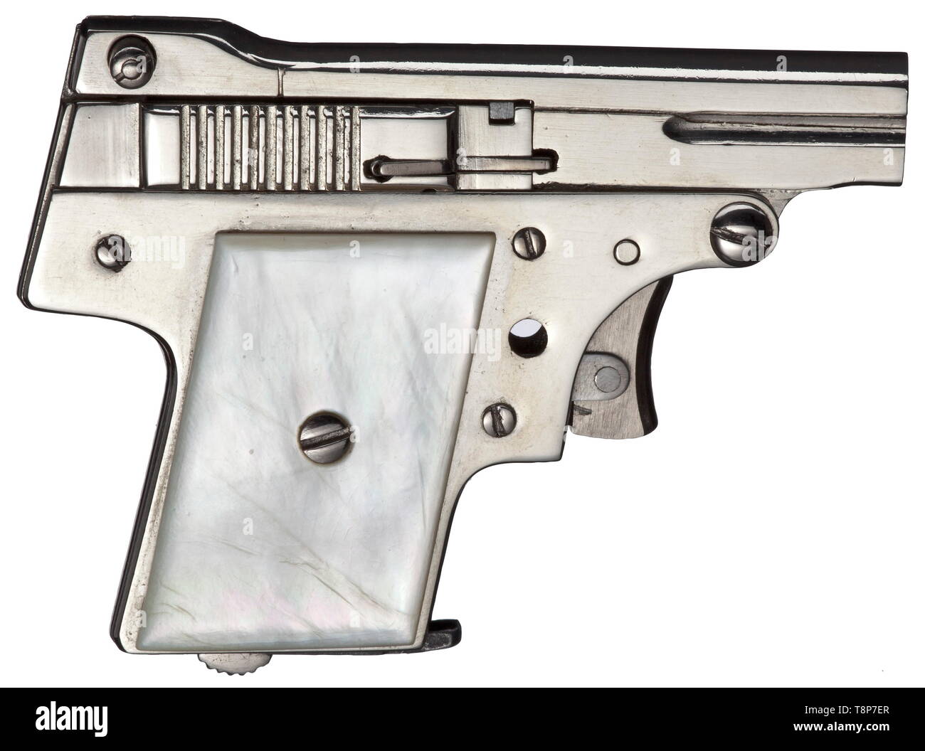 Una pistola del calibre 3 mm Kolibri Kolibri, S/N, sin ninguna prueba de  marca e inscripción. Orificio liso, barril longitud 30 mm, 69 mm de  longitud total. Seis disparos. Todas las partes