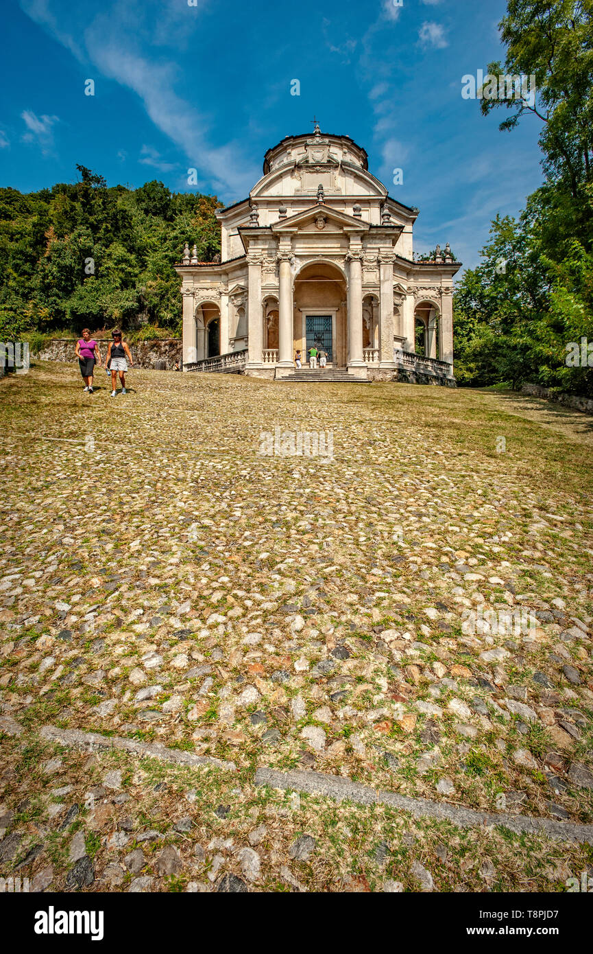 Italia Lombardía, Sitio del Patrimonio Mundial de la Unesco - Sacro Monte di Varese ( Varese sagrado Monte ) - V Chapel - disputa con los doctores Foto de stock