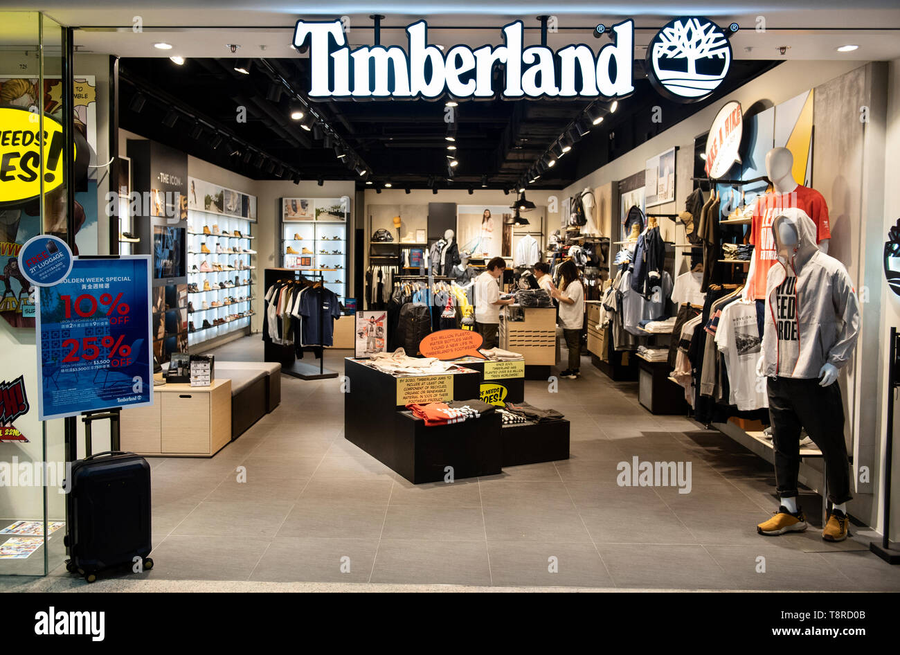 American prendas de vestir y calzado Empresa marcas Timberland visto en  Hong Kong Fotografía de stock - Alamy