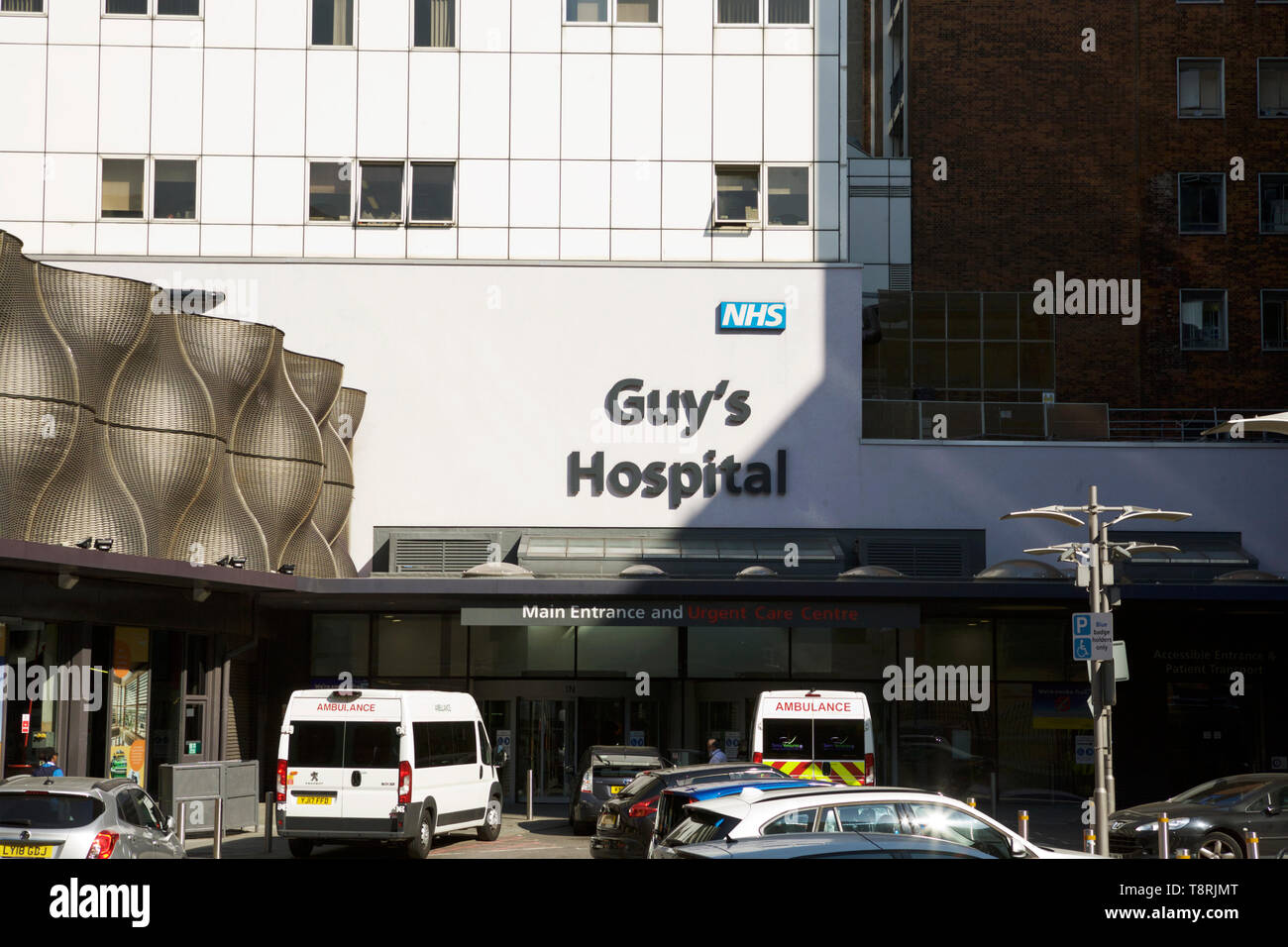 NHS: Guys Hospital de Londres, Reino Unido. Foto de stock