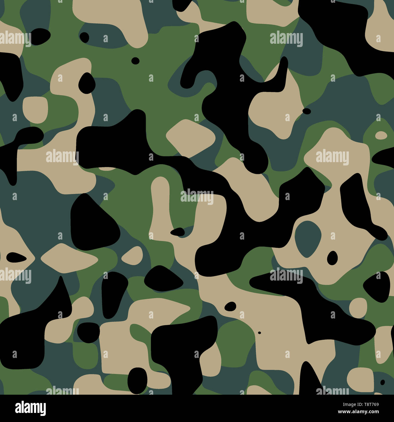 Verano Verde Guerra Mundial 2 US militar de camuflaje mosaico de textura  fluida Fotografía de stock - Alamy