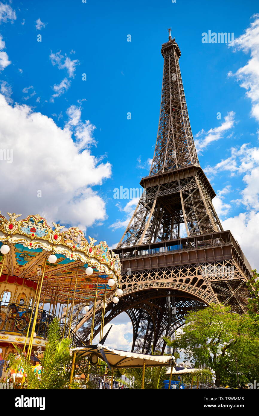Torre Eiffel, Paris, Francia Foto de stock