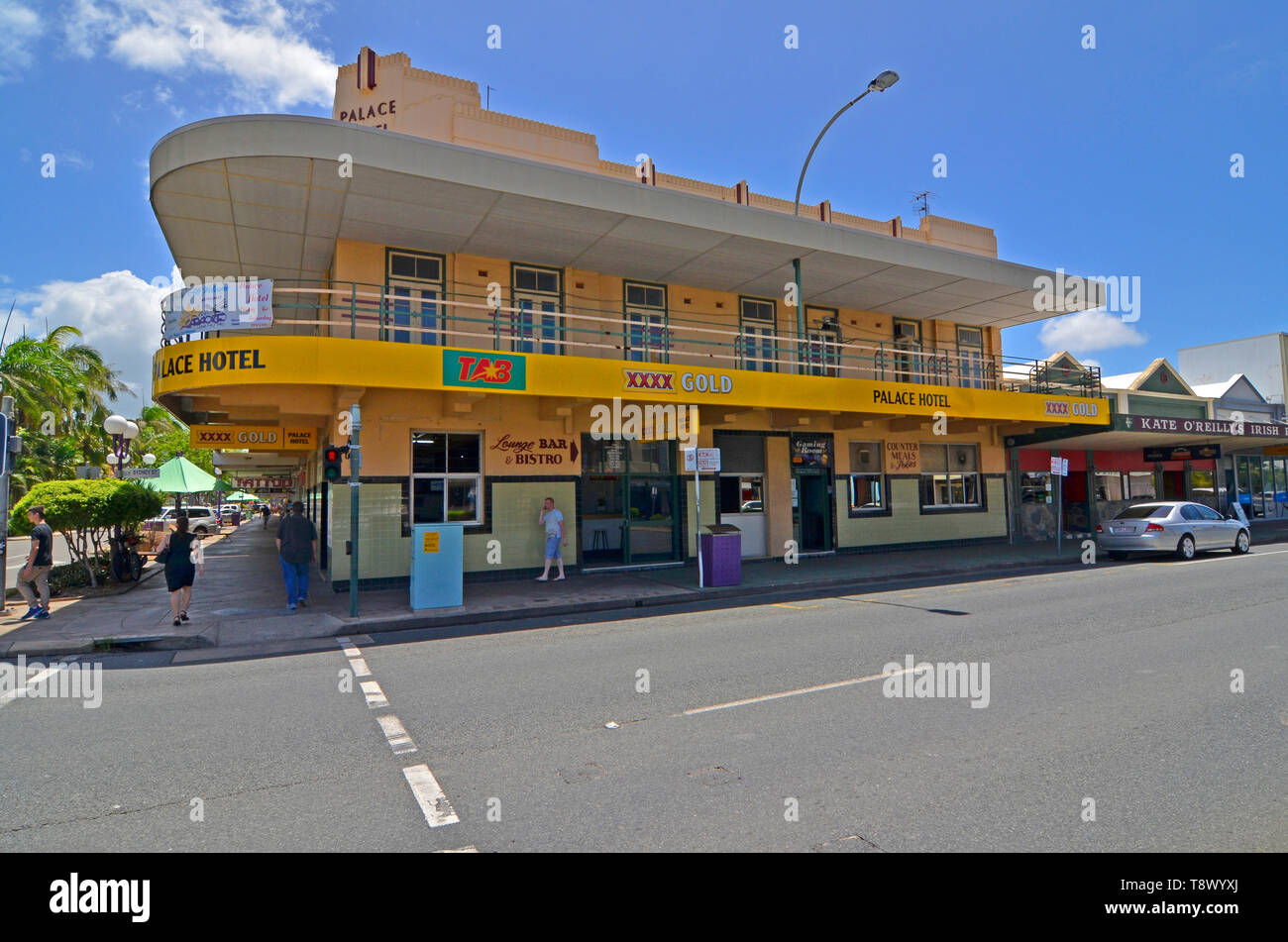 El hotel Palace pub de Mackay en Queensland, Australia Foto de stock