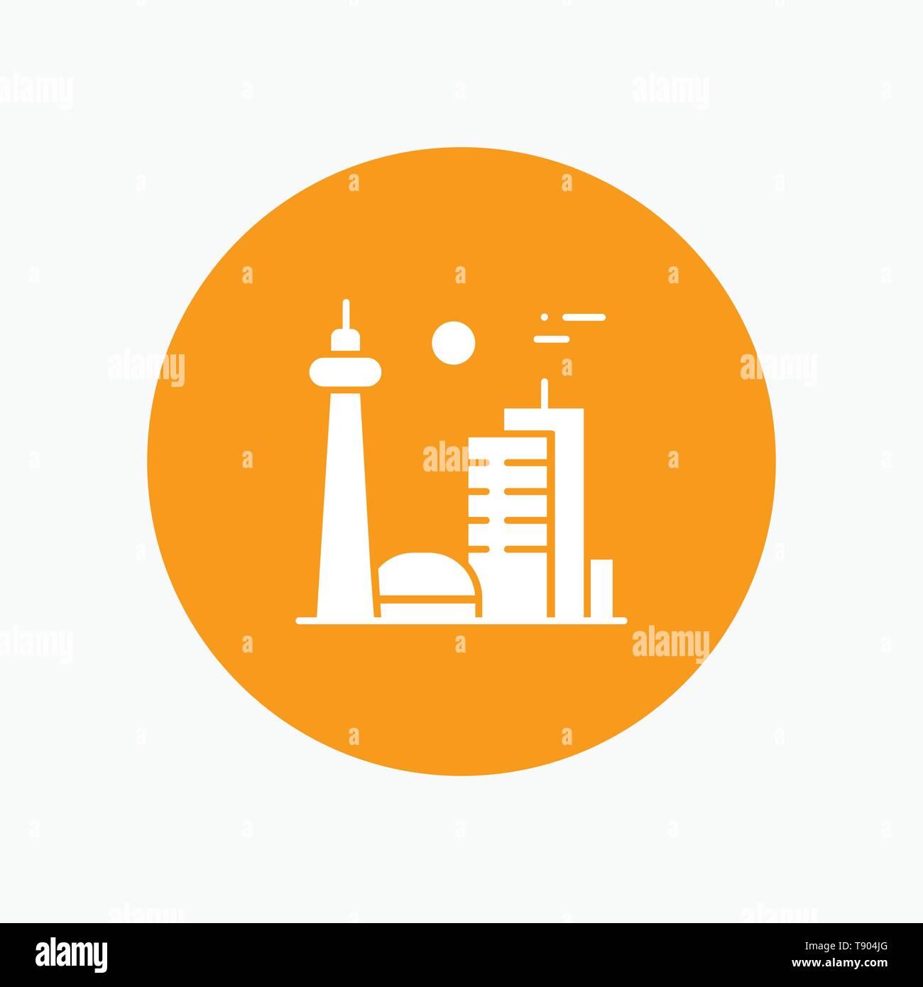 Edificio, Canadá, ciudad famosa ciudad, Toronto Ilustración del Vector