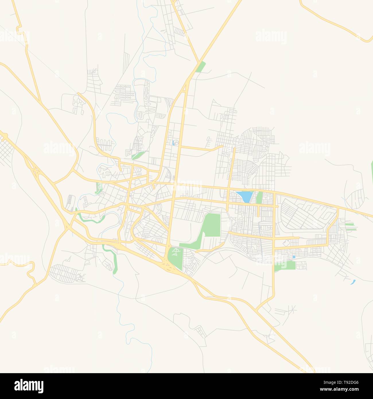 Vector vacío Mapa de San Juan del Río, Querétaro, México, carretera  imprimible Mapa creado en colores web clásica para fondos infográficos  Imagen Vector de stock - Alamy